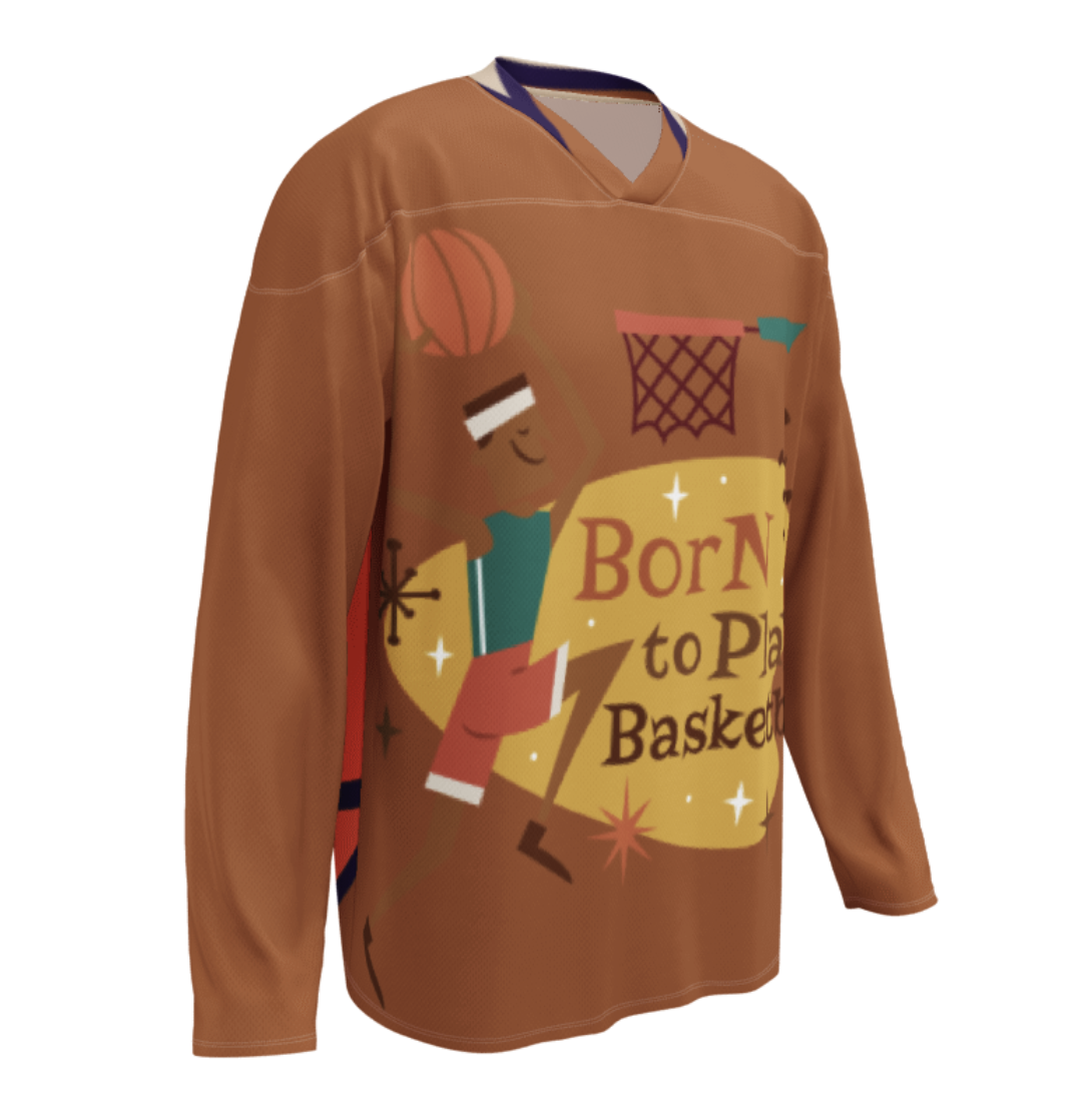 Basketball Graphic Long-Sleeve Jersey