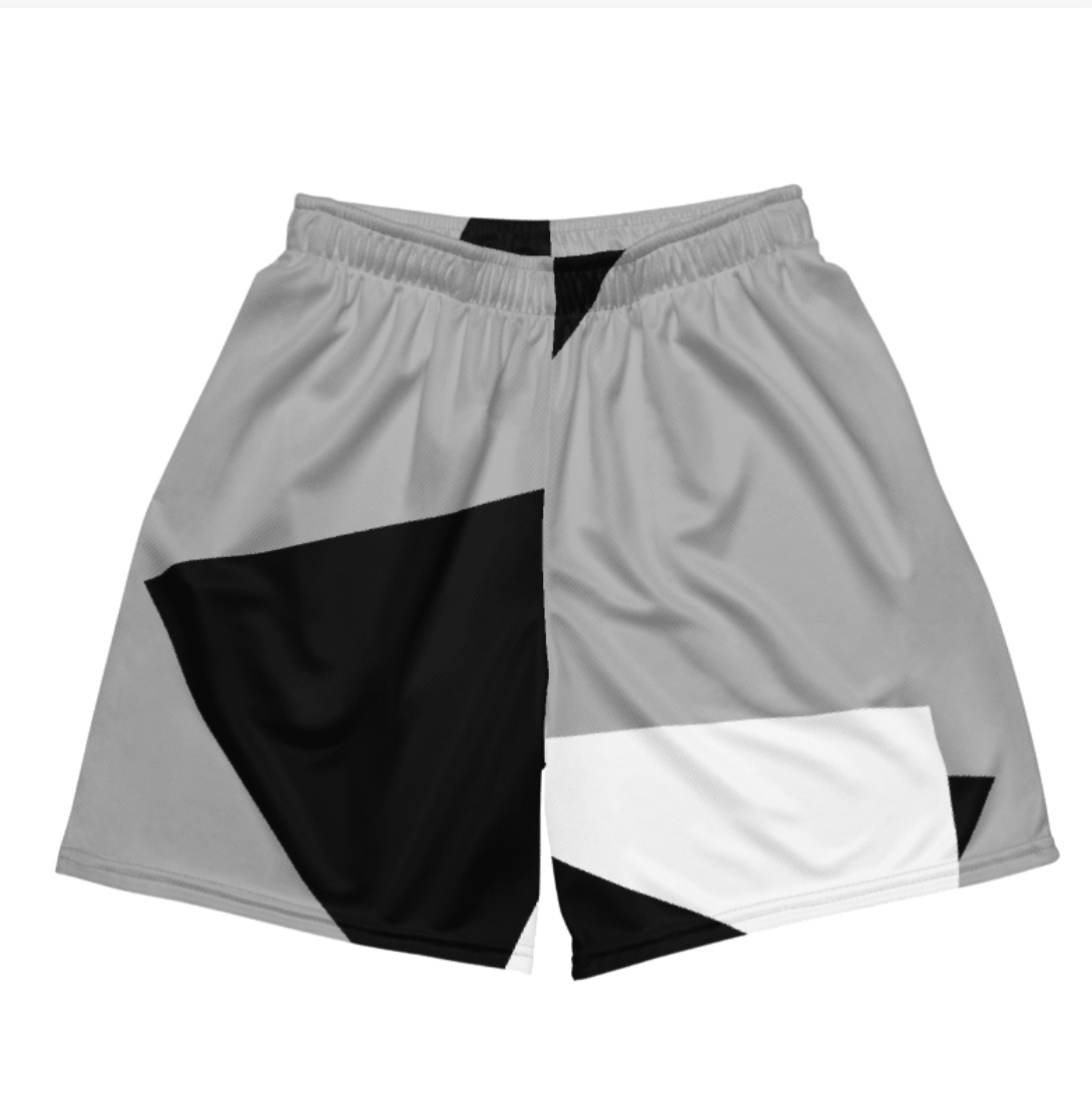 Geometric Print Athletic Shorts