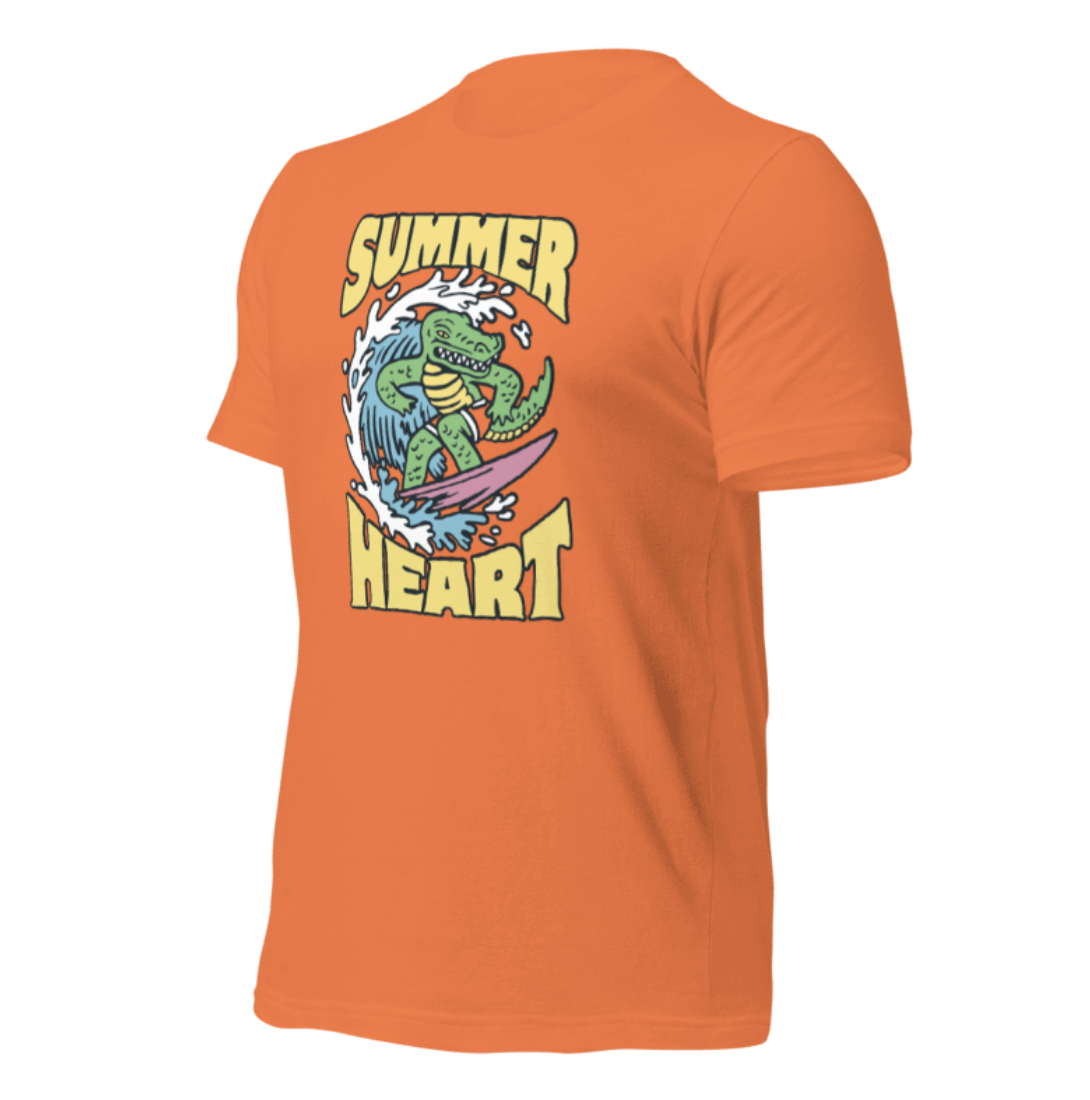Summer Heart Surfing T-Shirt