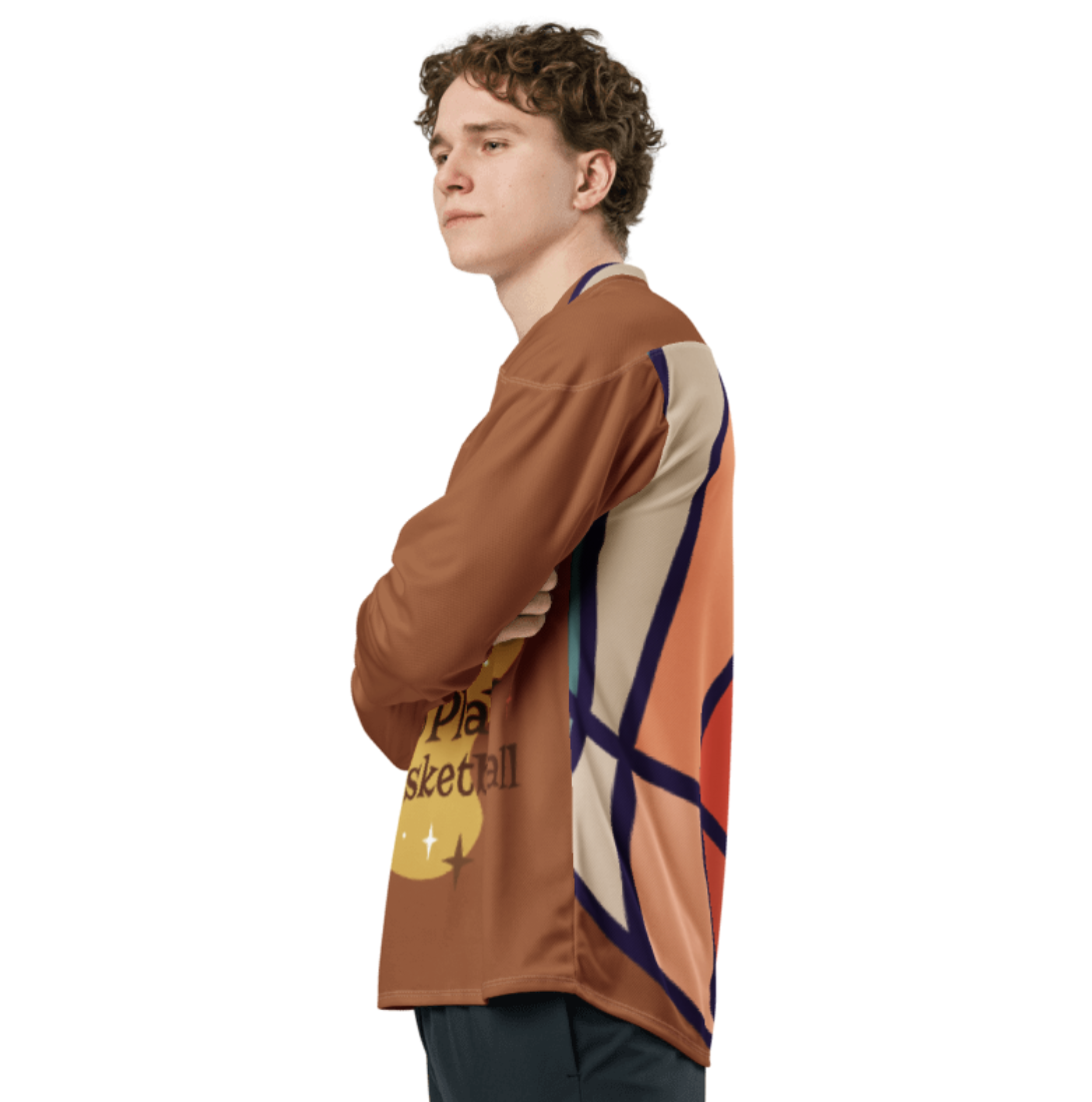 Basketball Graphic Long-Sleeve Jersey