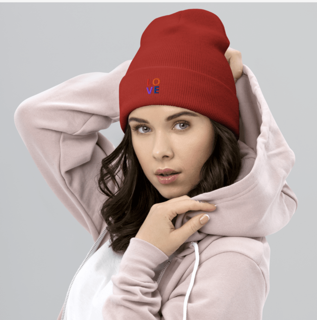 Red LOVE Beanie
