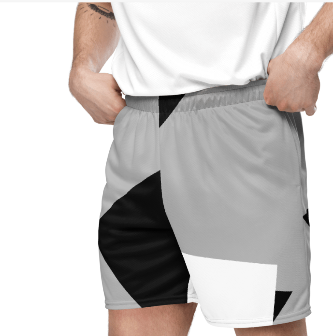 Geometric Print Athletic Shorts