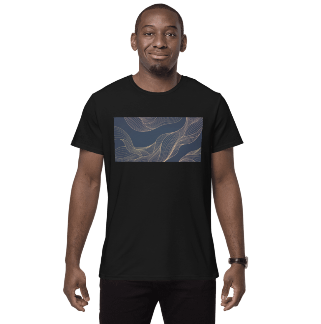 Abstract Wave Graphic T-Shirt