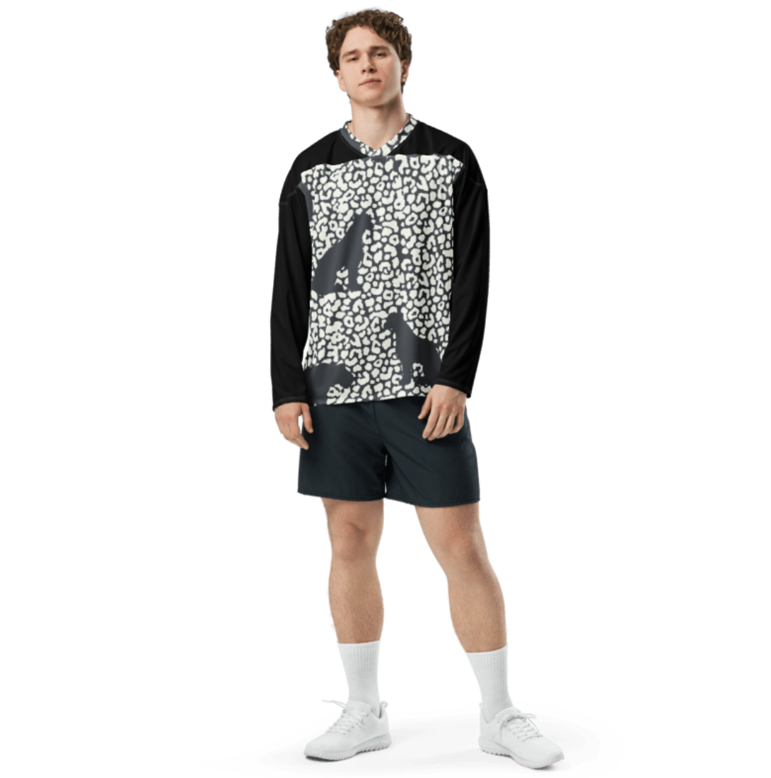 Men's Leopard Print Long Sleeve Shirt