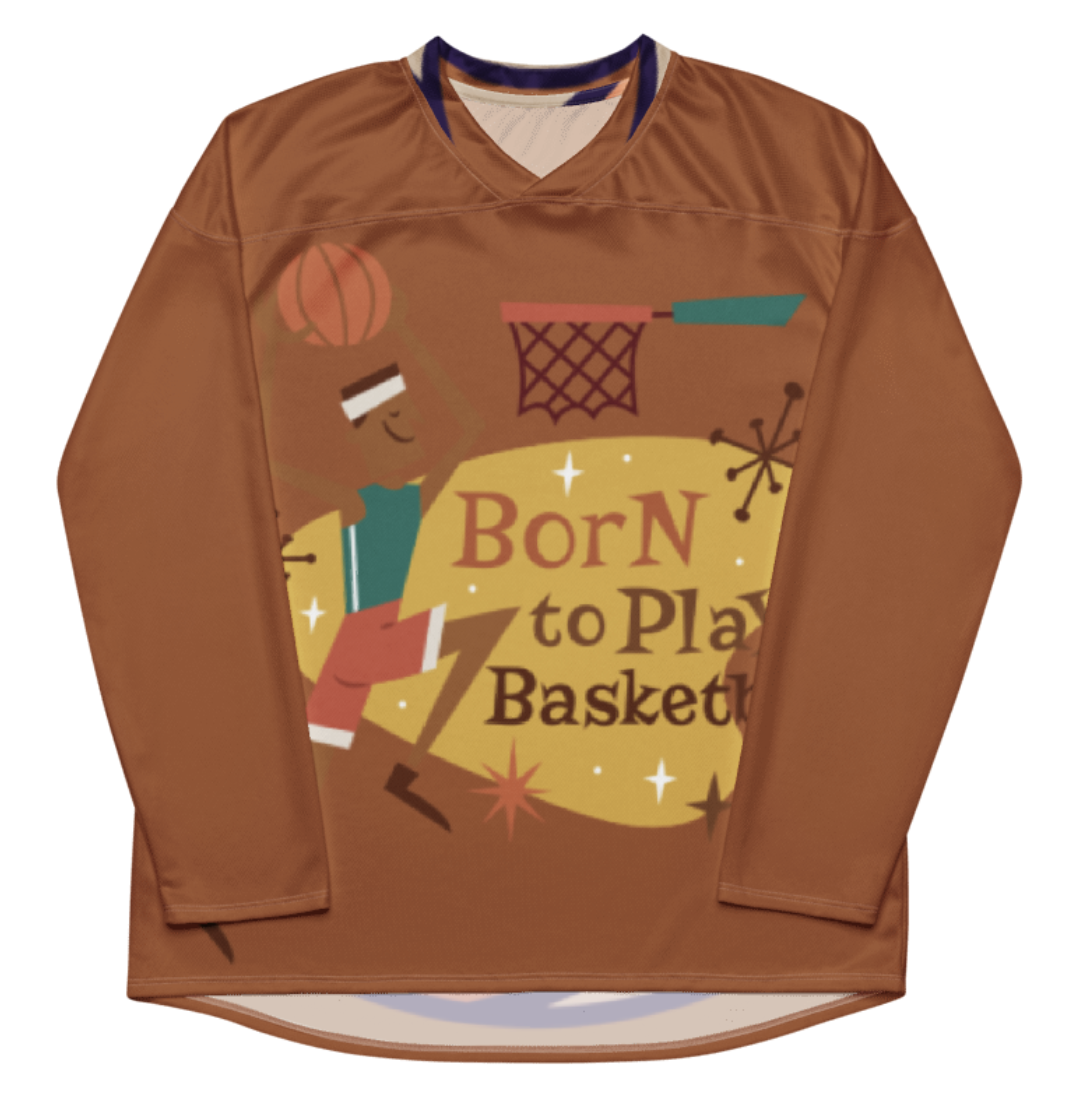 Basketball Graphic Long-Sleeve Jersey