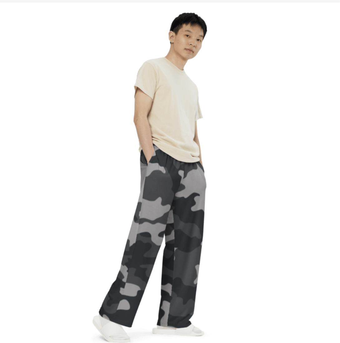 Gray Camouflage Sweatpants