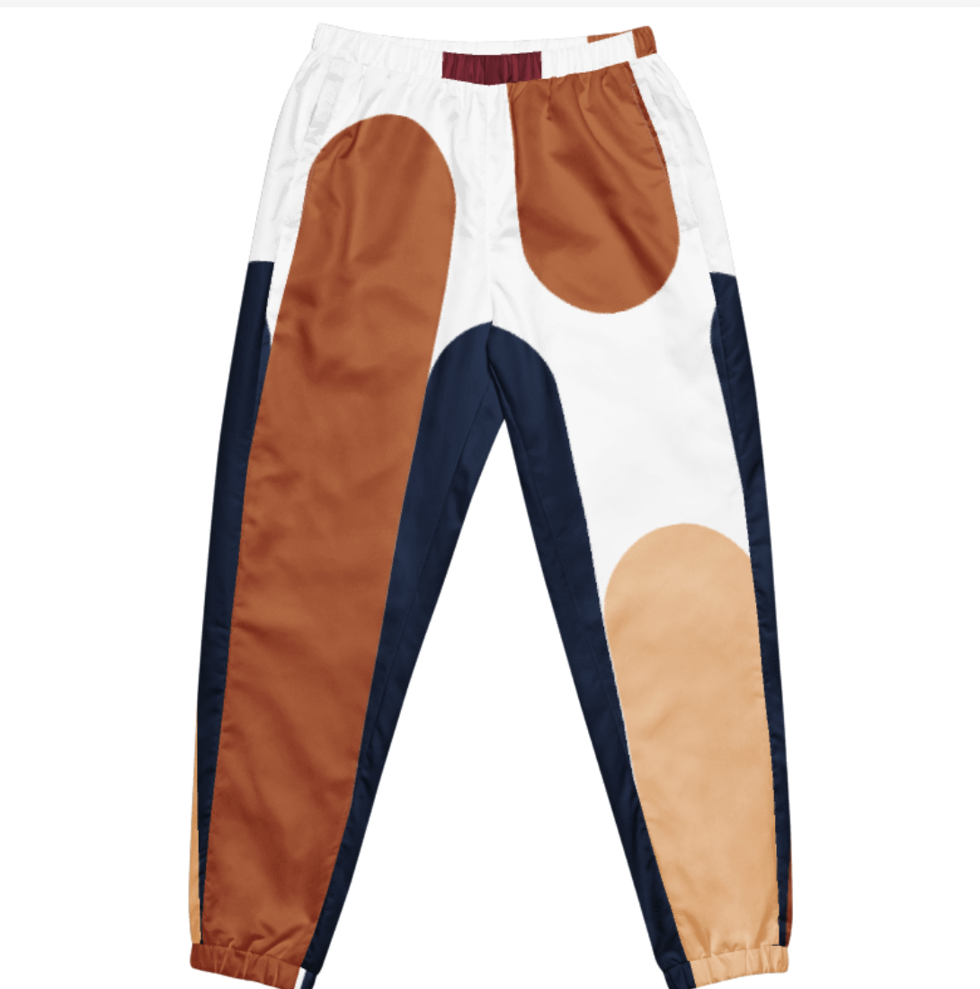 Retro Colorblock Jogger Pants