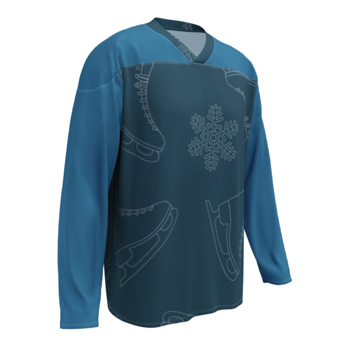 Men's Blue Long Sleeve Jersey