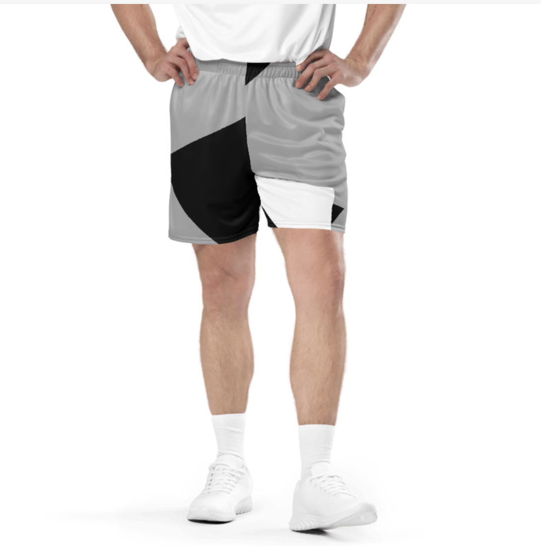 Geometric Print Athletic Shorts