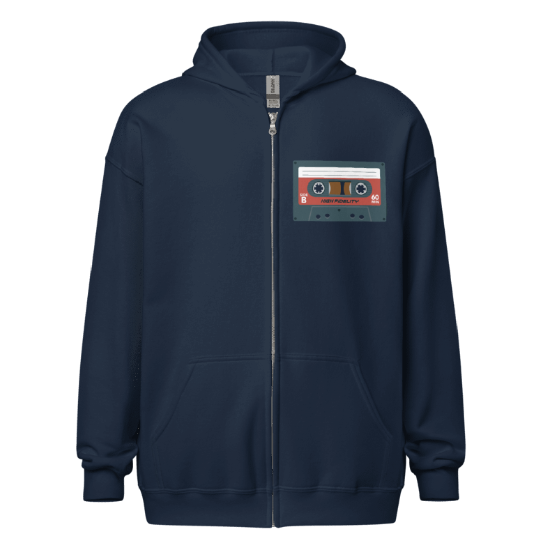 Retro Cassette Tape Zip Hoodie