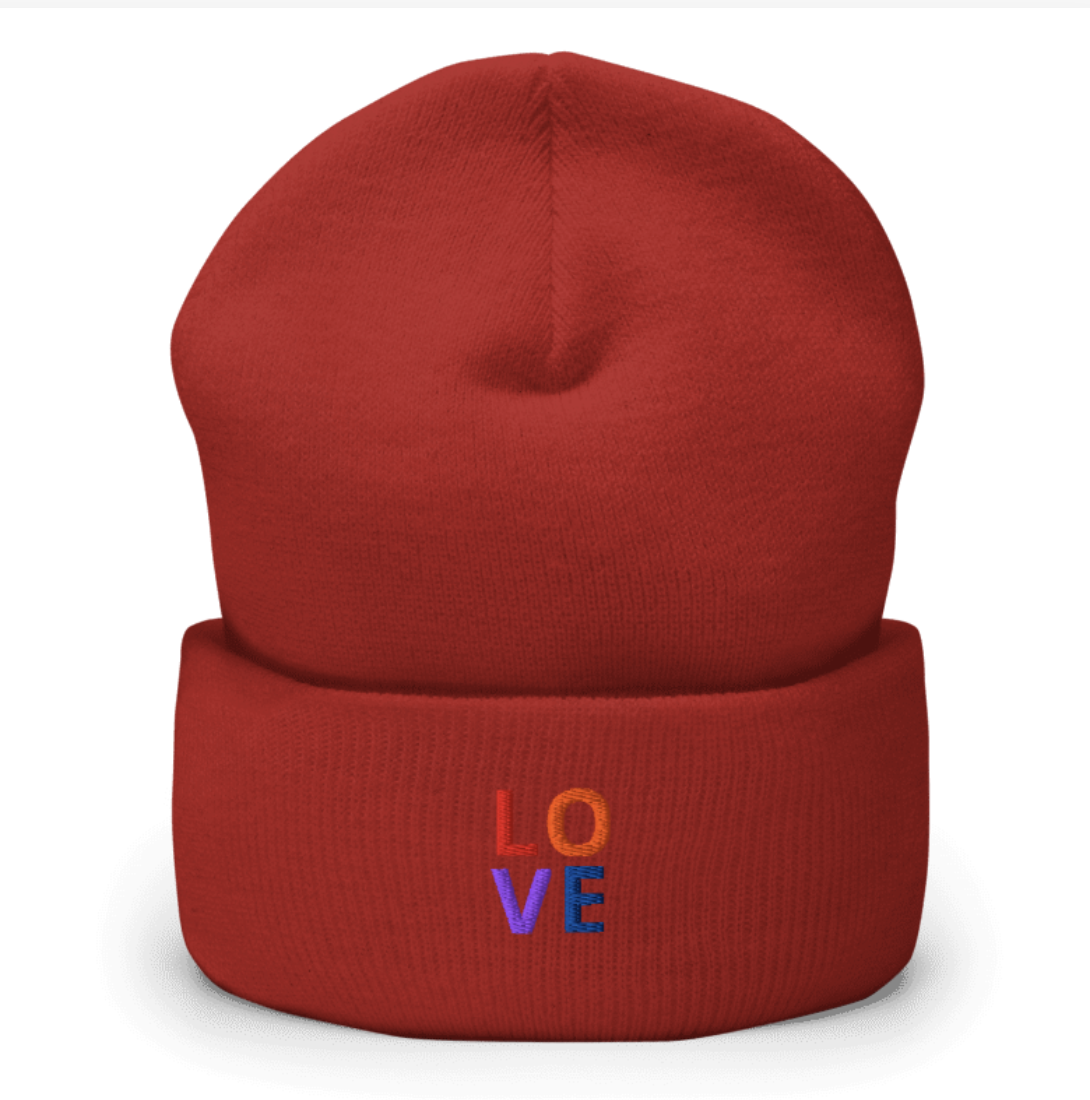 Red LOVE Beanie