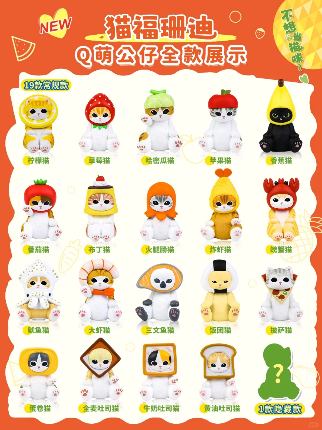 Mofusand: Mini Figuras de Comida