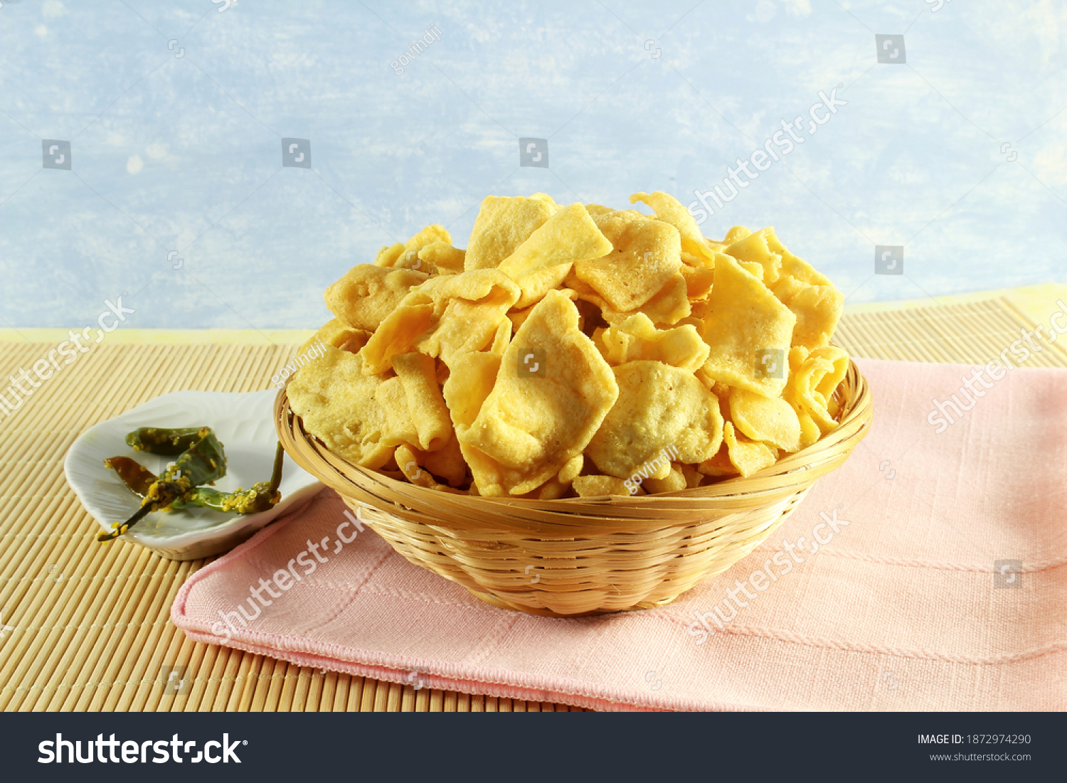 Crispy Indian Papdi Snacks