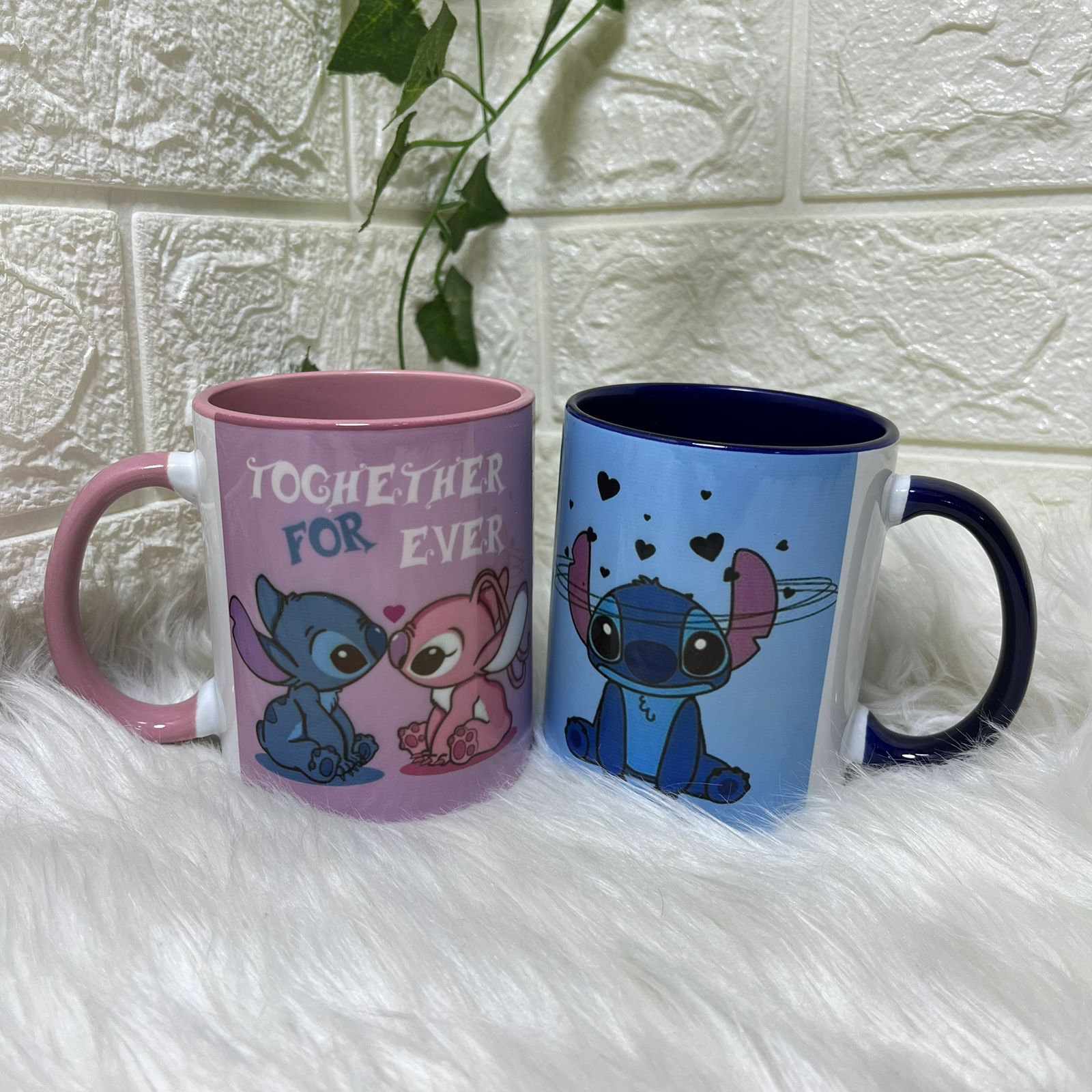 colored mug printed with your design or photo