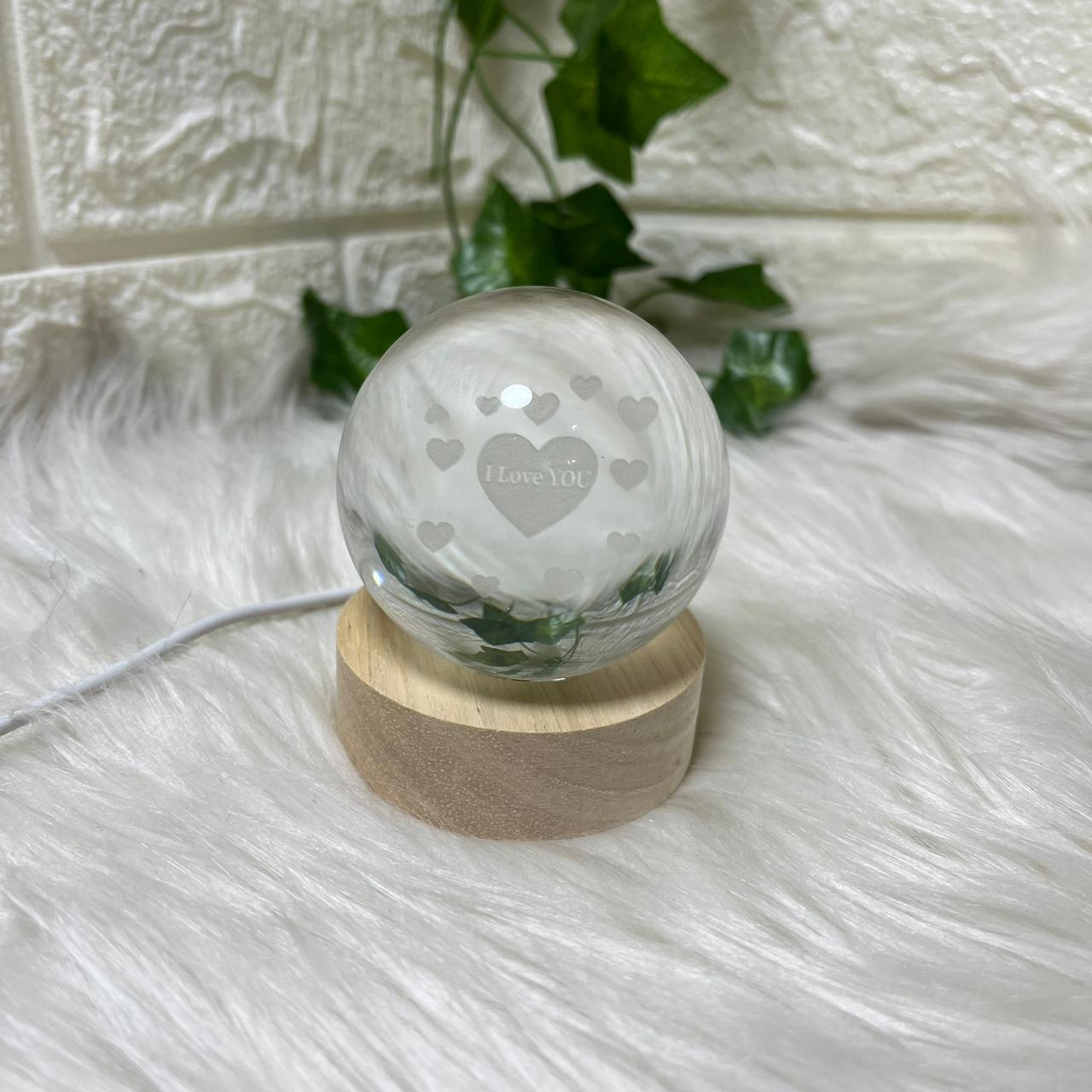 Crystal LED Night Light Globe