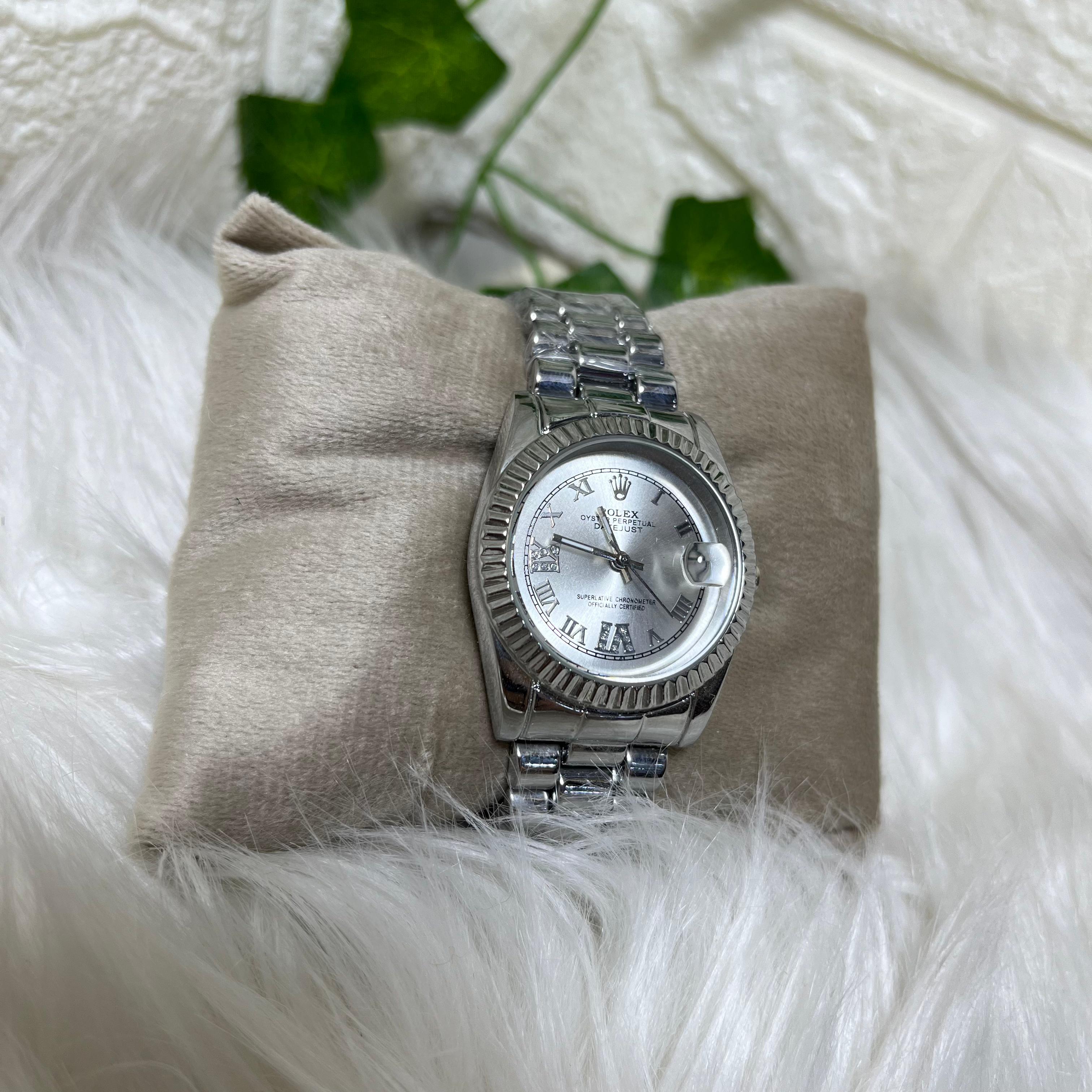 Rolex Silver Ladies Watch