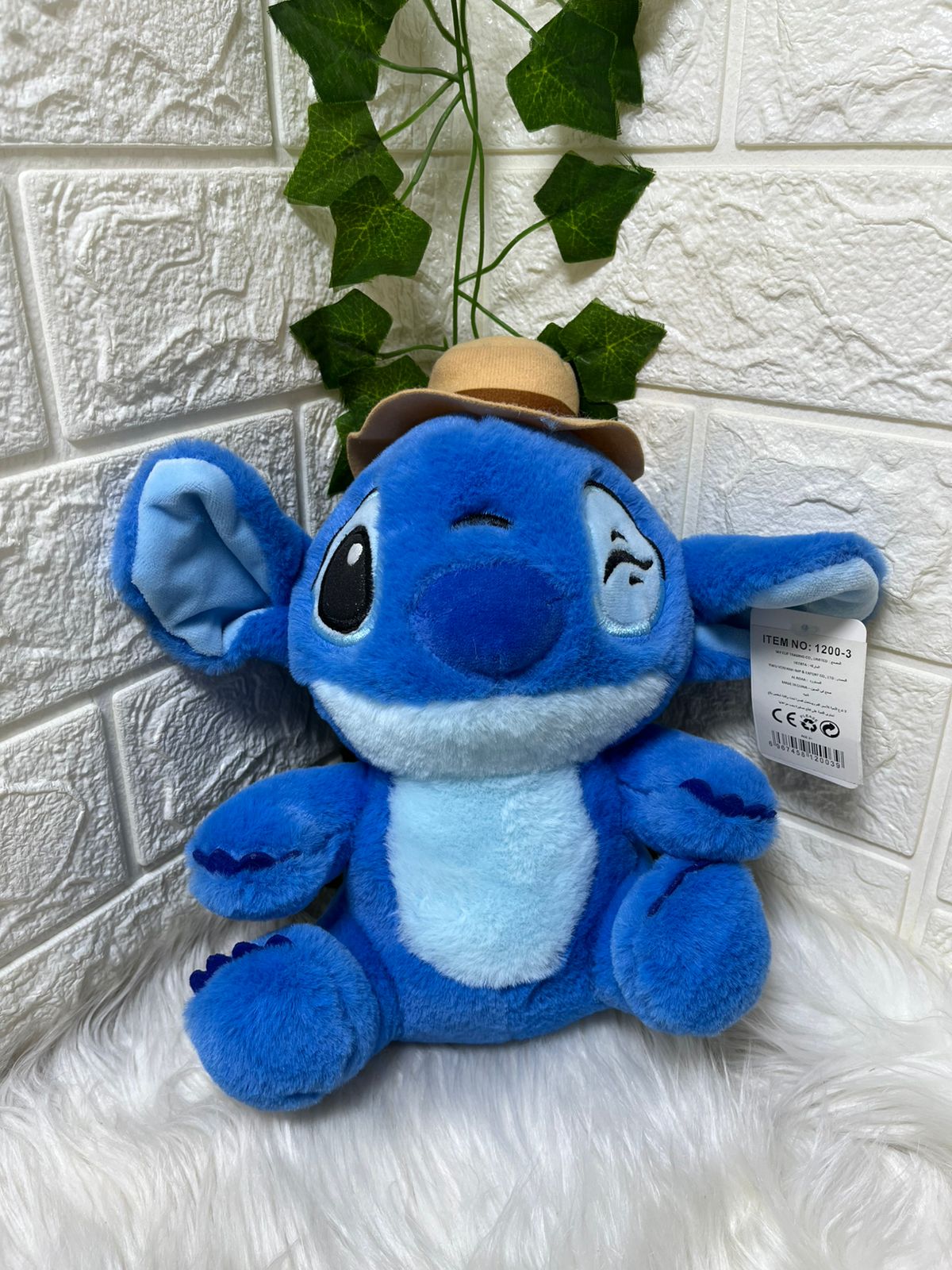 Stitch Plush Toy with Hat 25cm