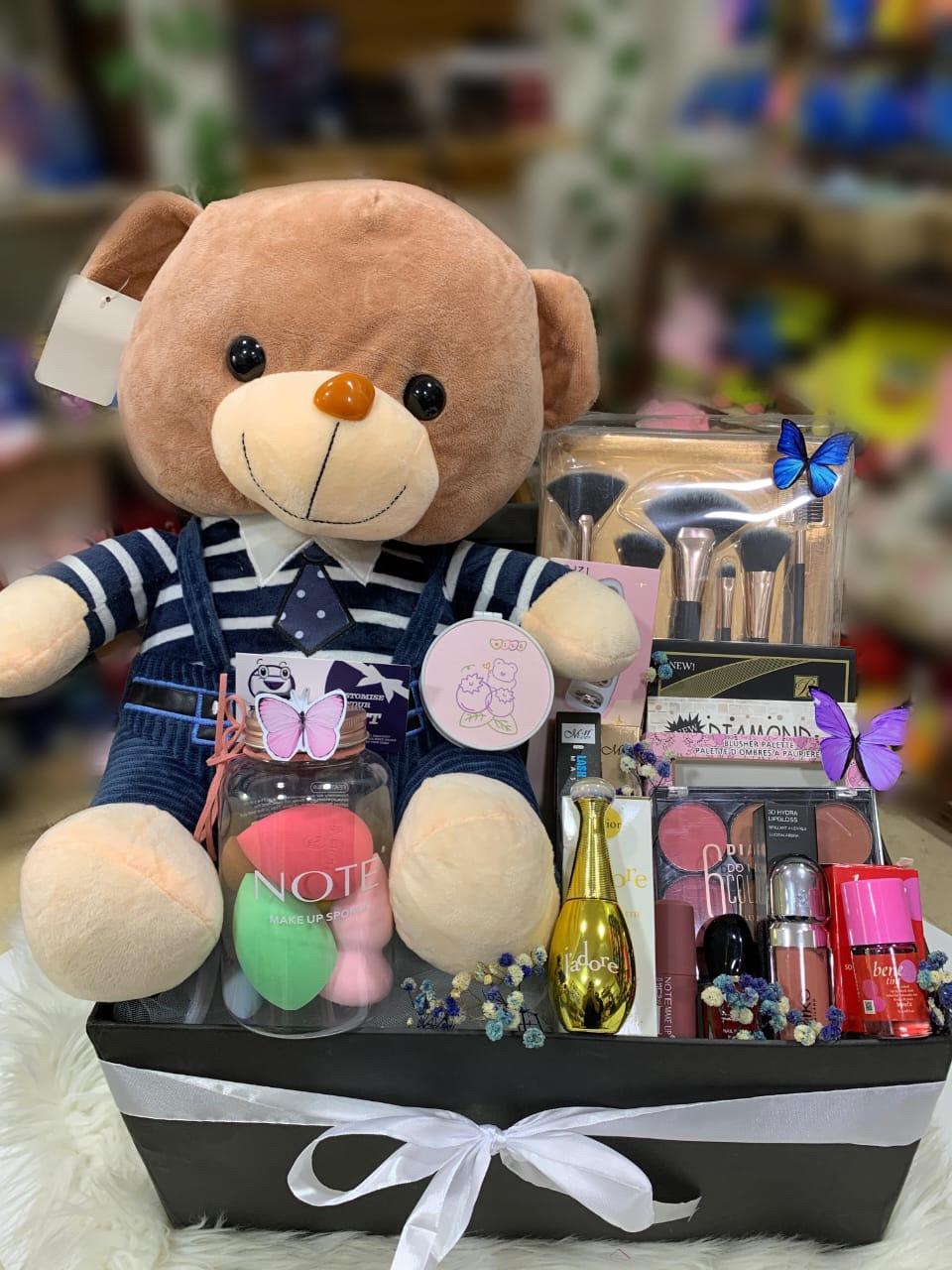 VIP Teddy Bear and Beauty Essentials GIFT BOX
