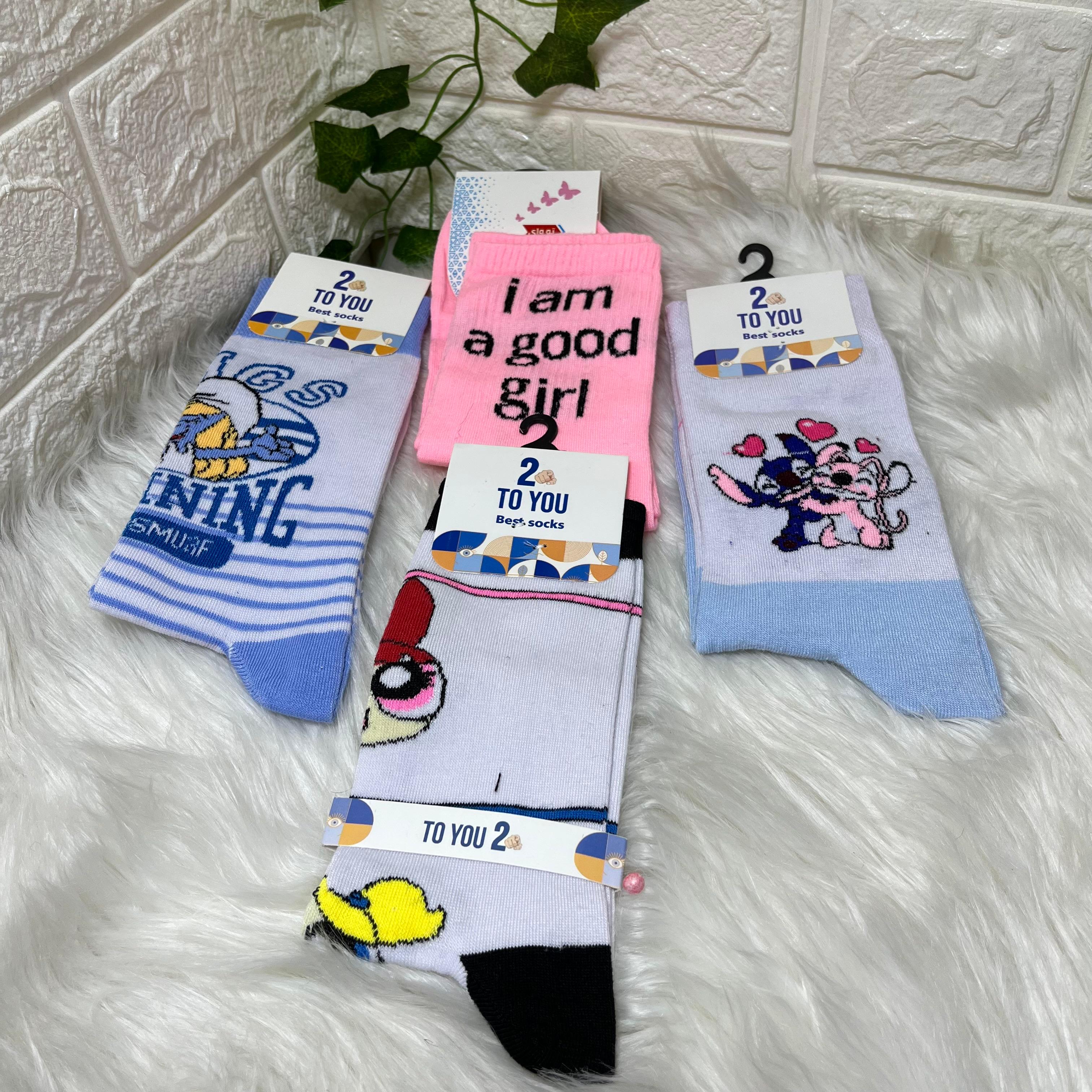 Colorful Cartoon Socks Set