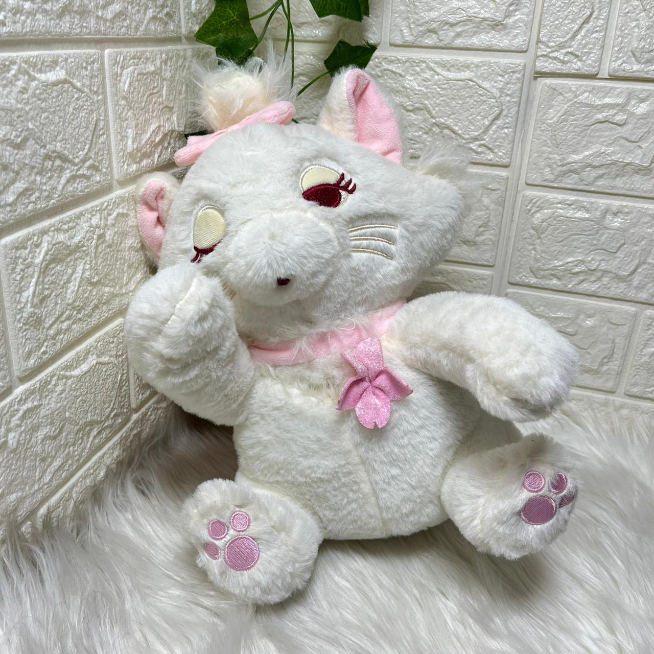 Plush White Cat Doll 30cm