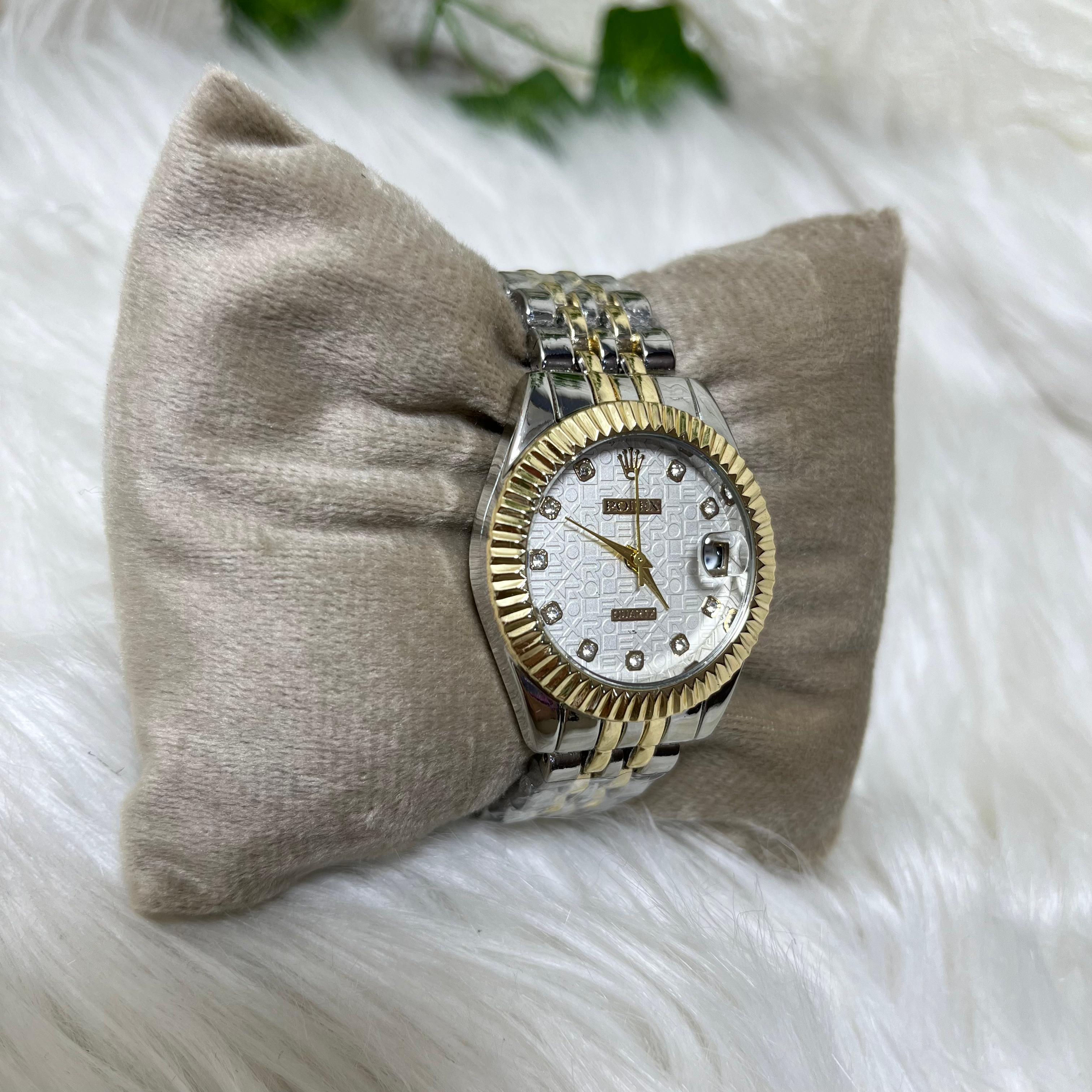 Luxury Two-Tone Men's Wristwatch