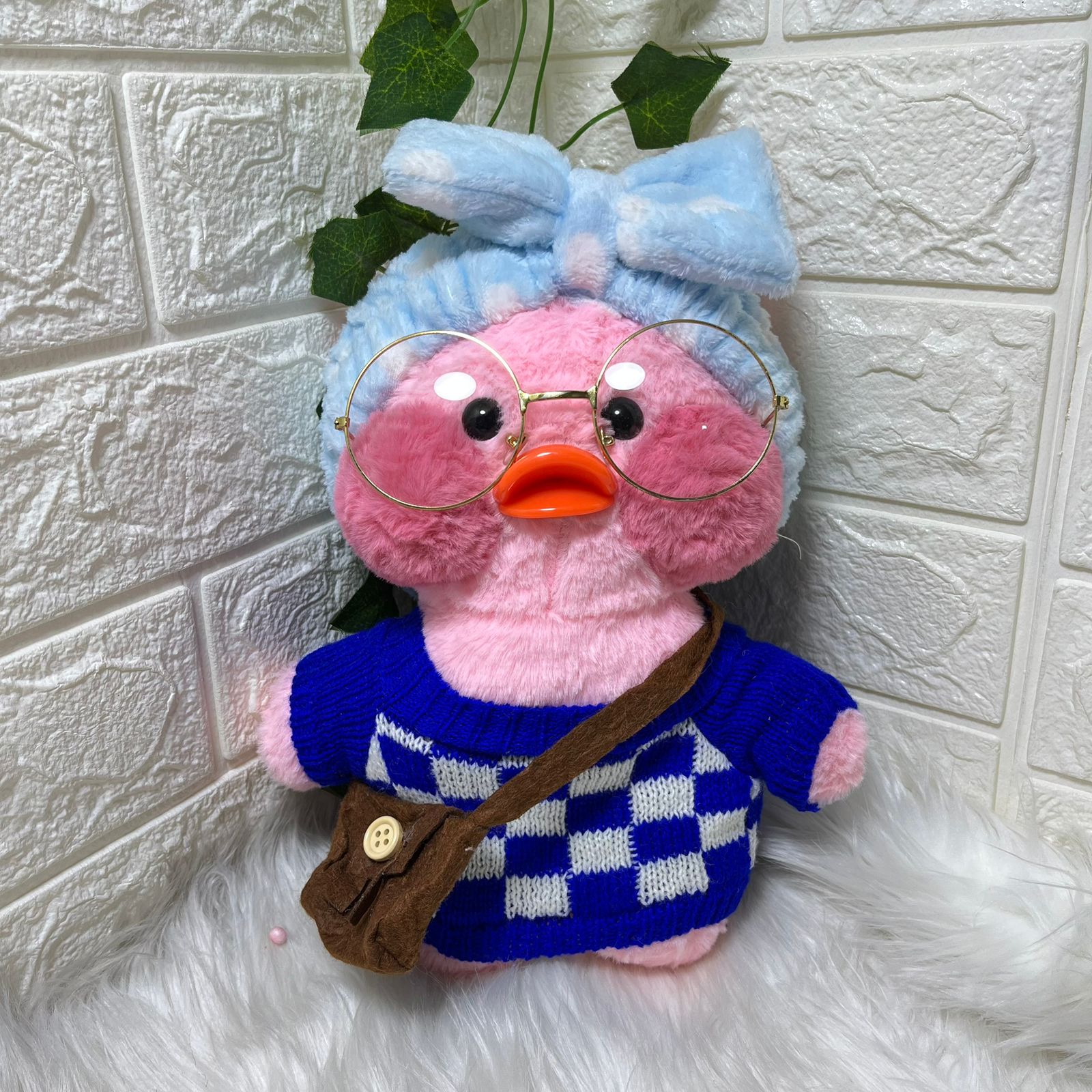 Plush Duck Doll with Accessories 30cm