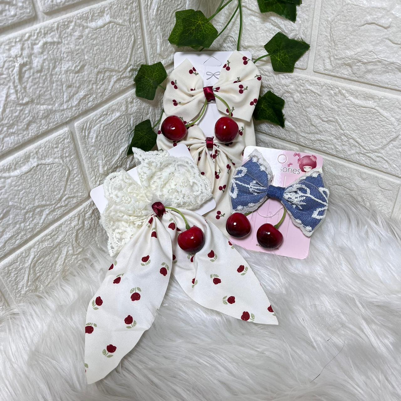 Charming Cherry Hair Accessories Set