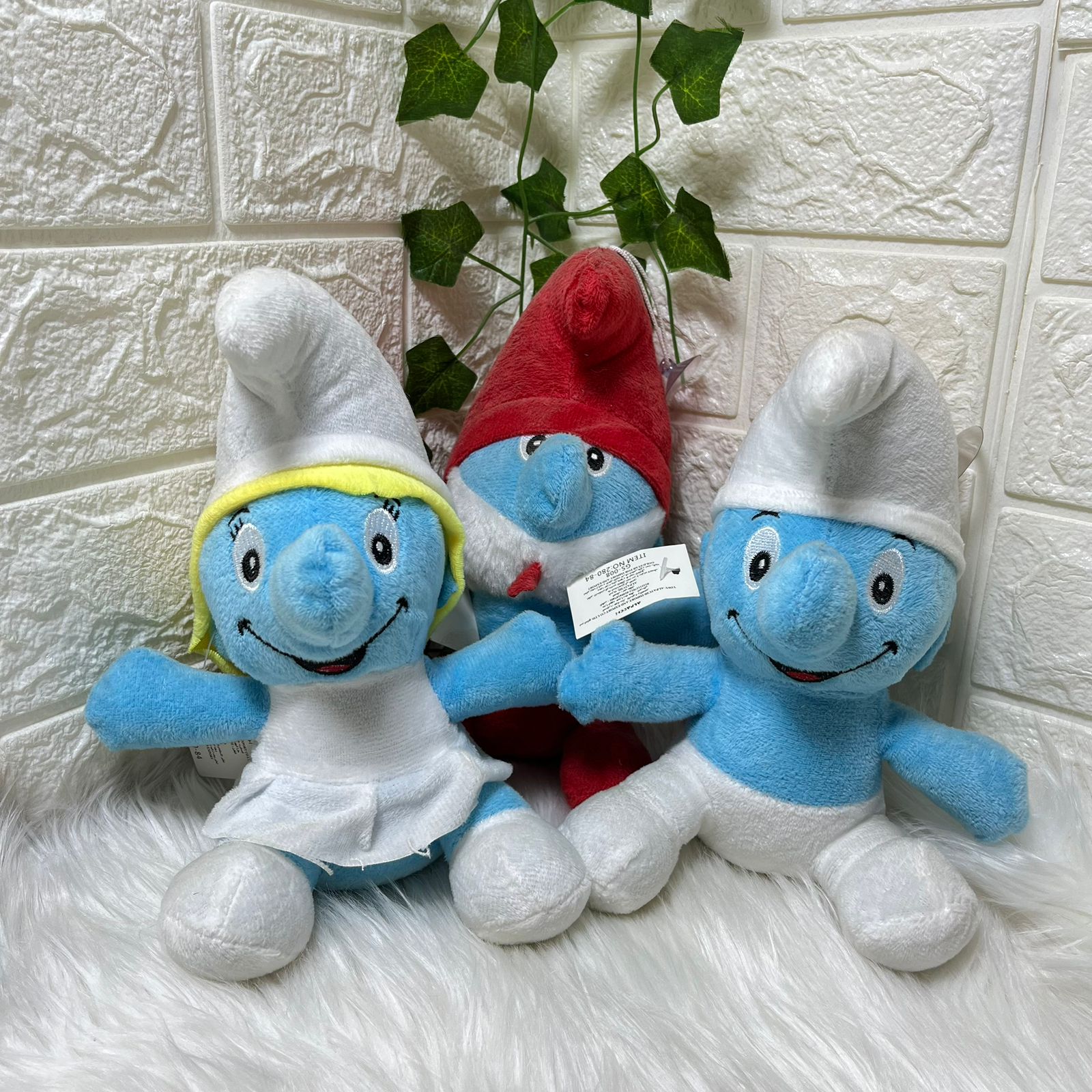 Set of Three Smurf Plush Toys 20cm