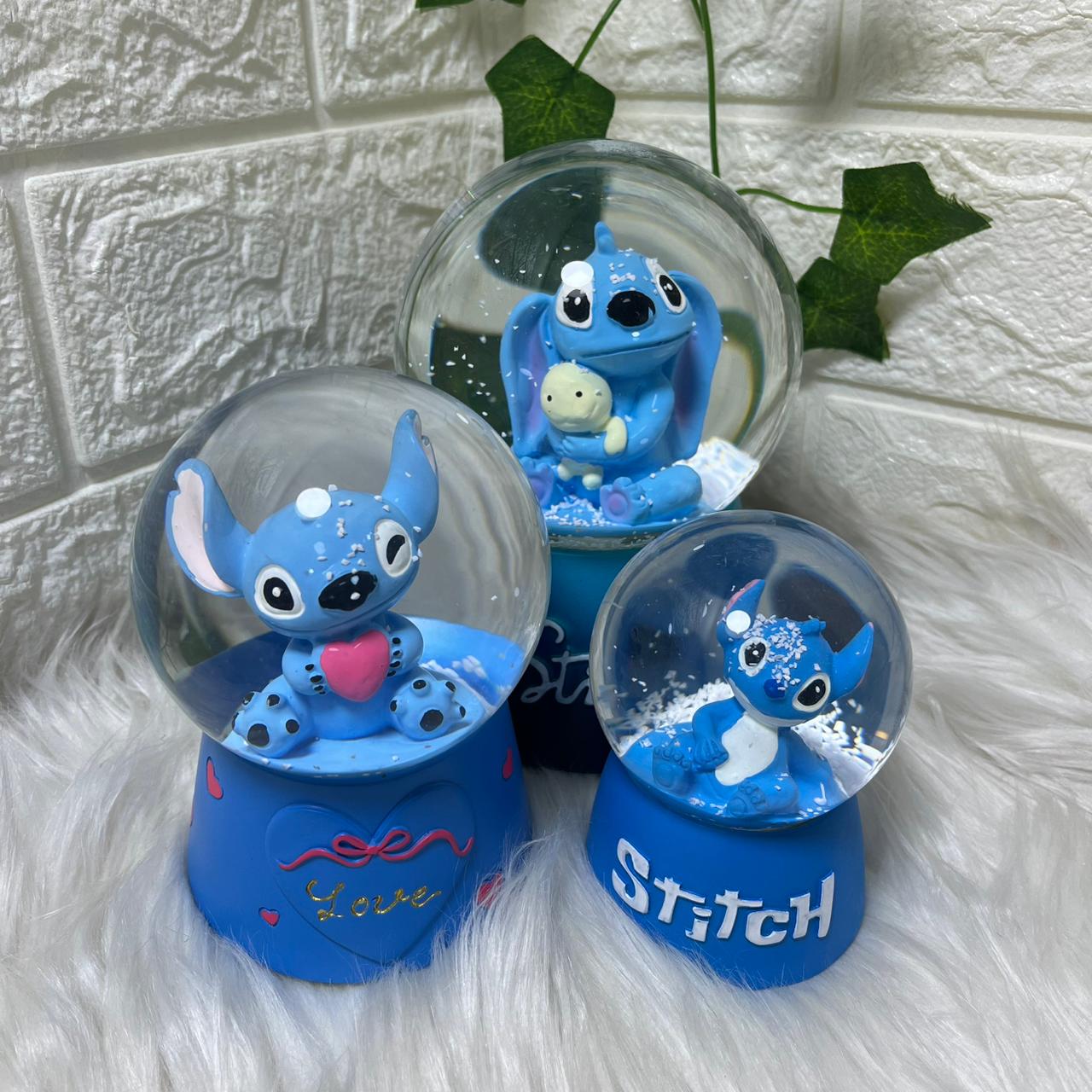 Stitch Snow Globes Set