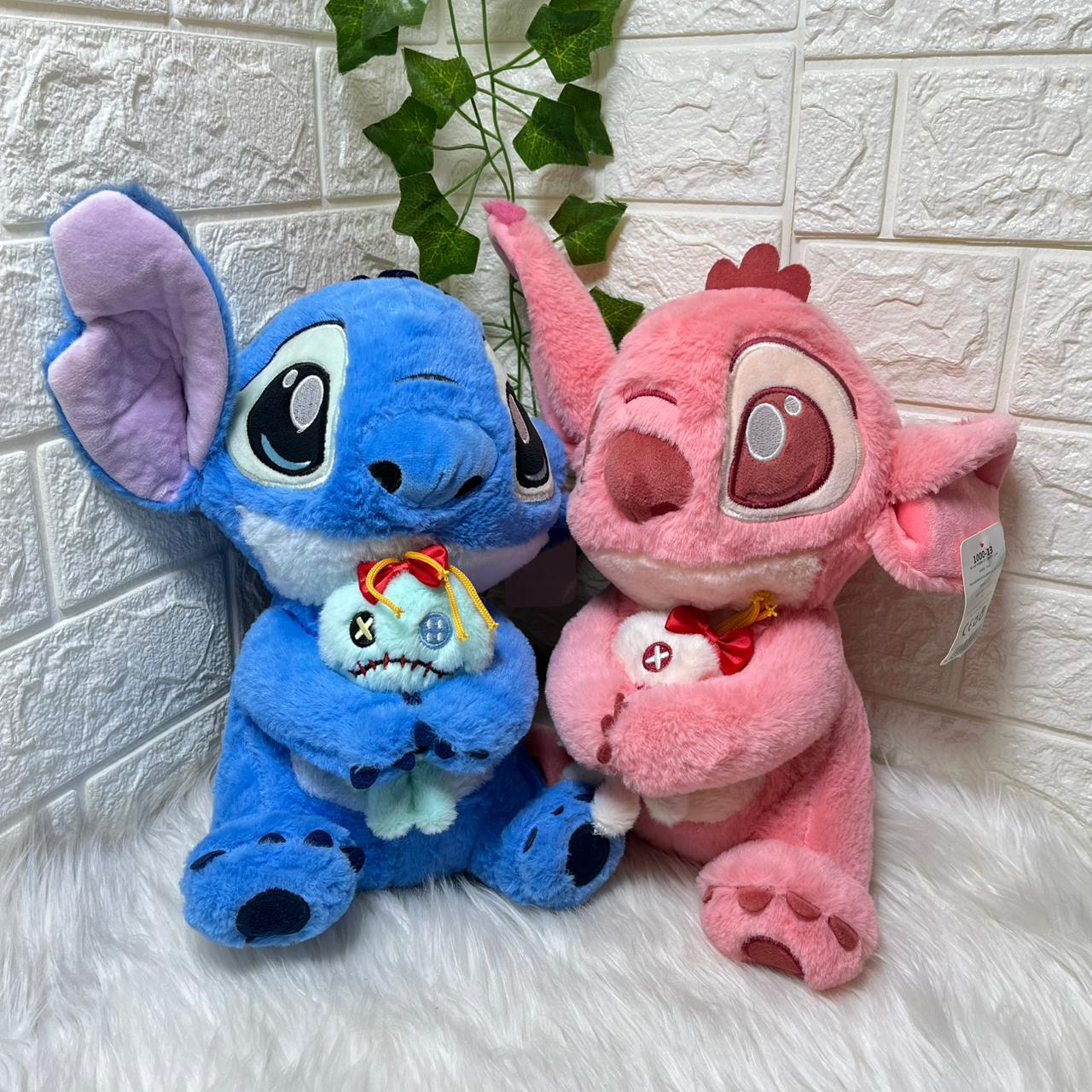 Stitch and Angel Plush Toy Set 33cm