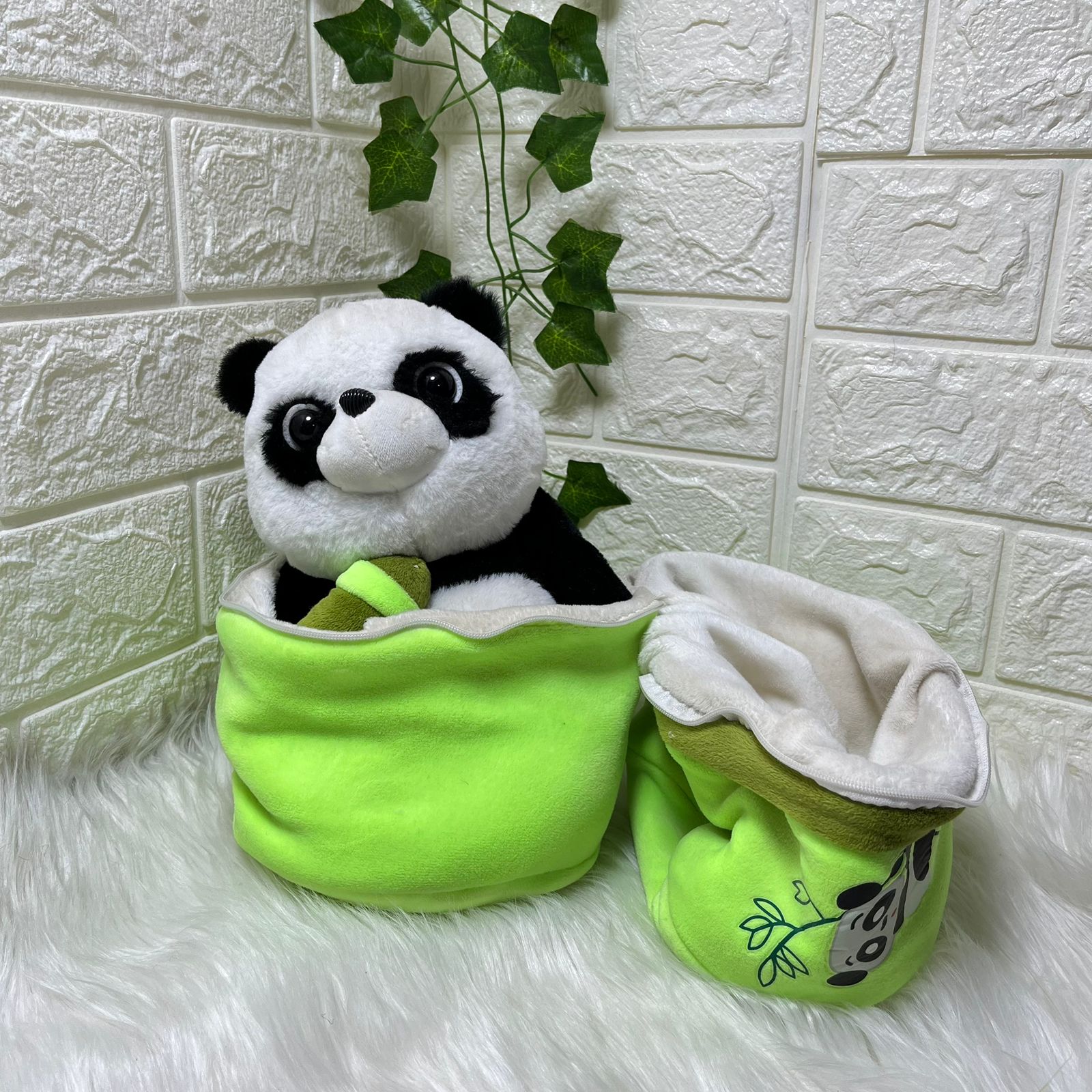 Panda Plush Blanket 25cm