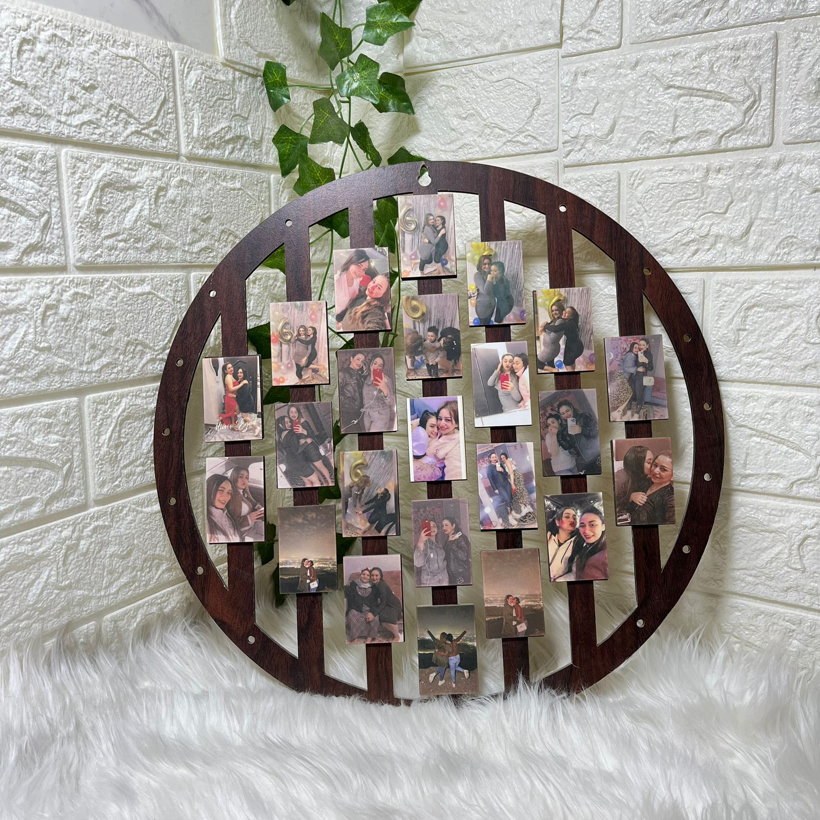 Wooden Photo Frame with printed 23 pics
