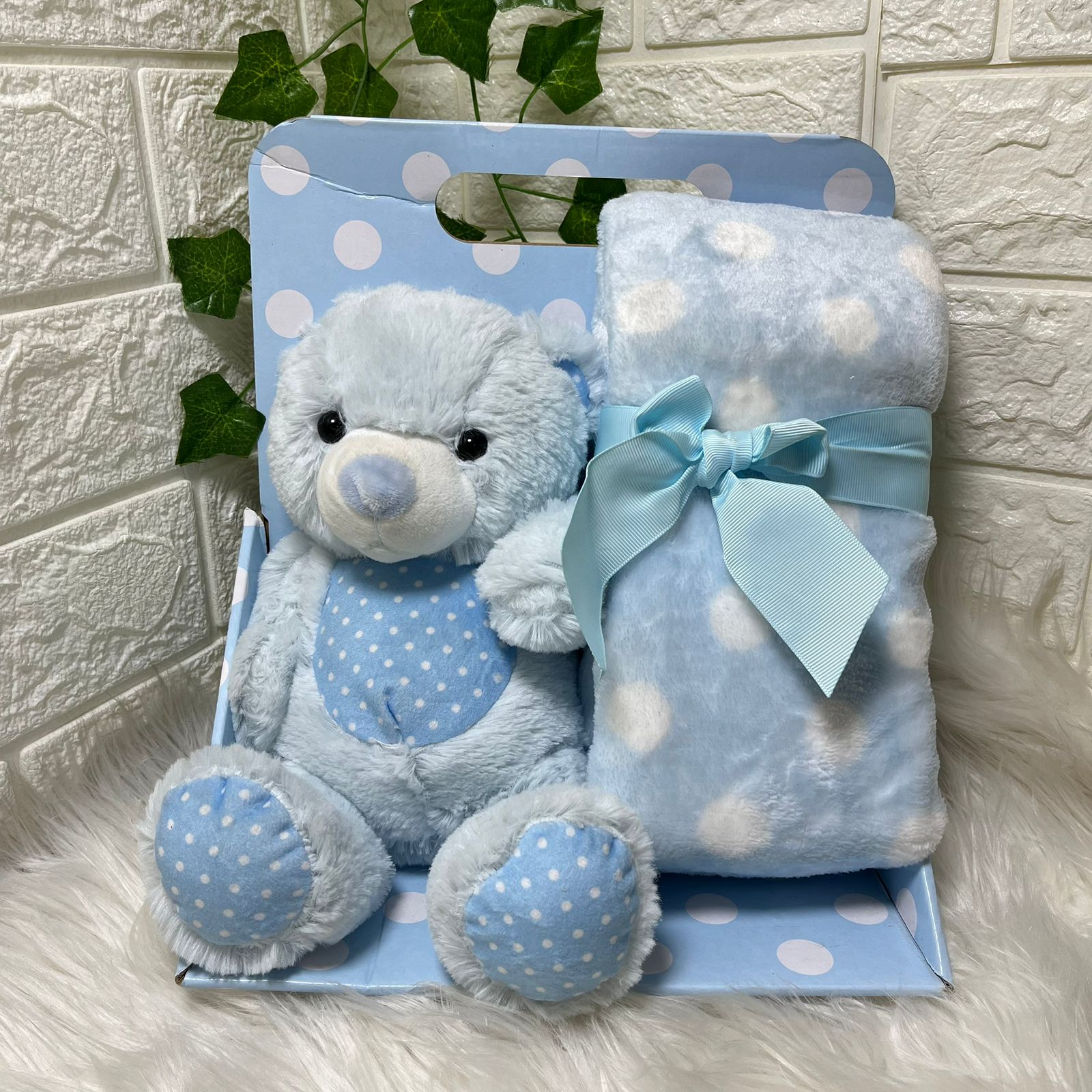 Blue Teddy Bear Gift for baby