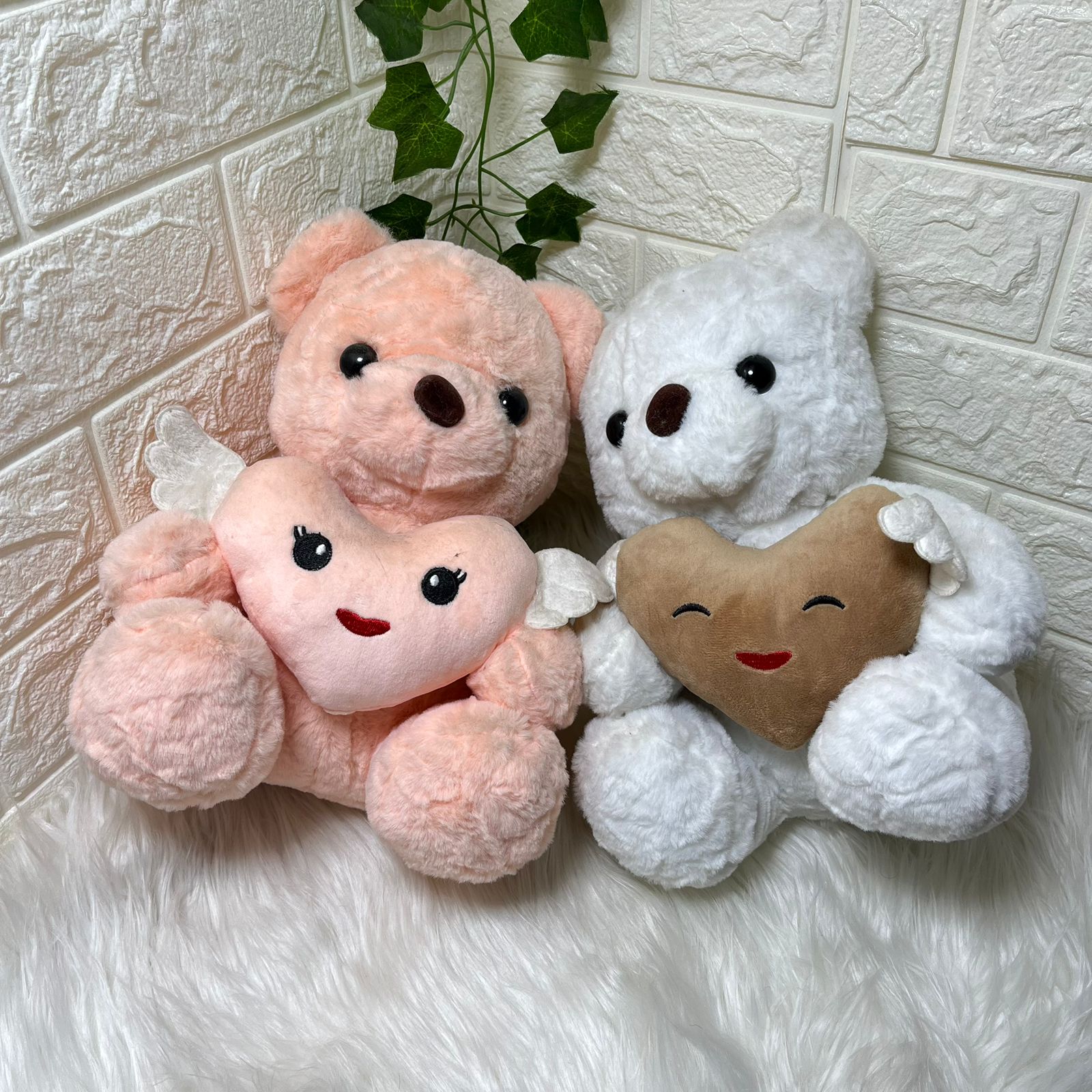 Angel Heart Teddy Bear Plushies 30cm