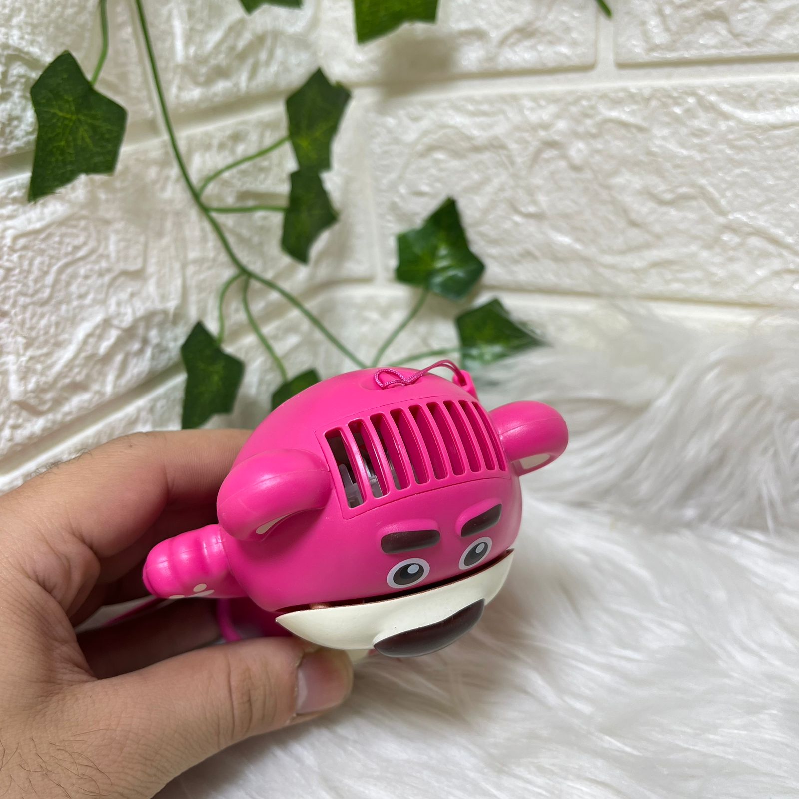 Pink Cartoon Clip Fan