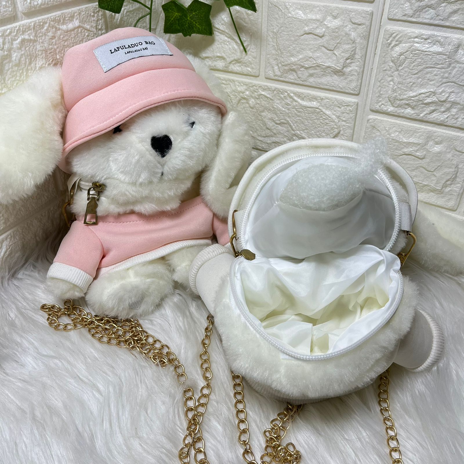 Plush Bear Shoulder Bag