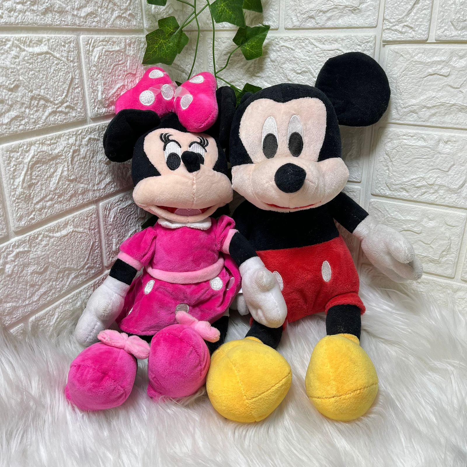 Mickey and Minnie Mouse Plush Dolls 35cm