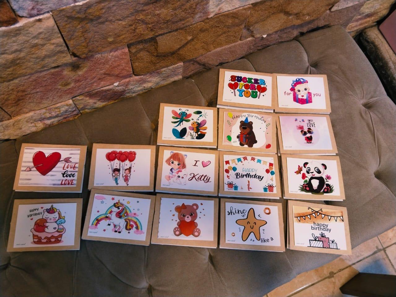 Handmade Greeting Cards Set