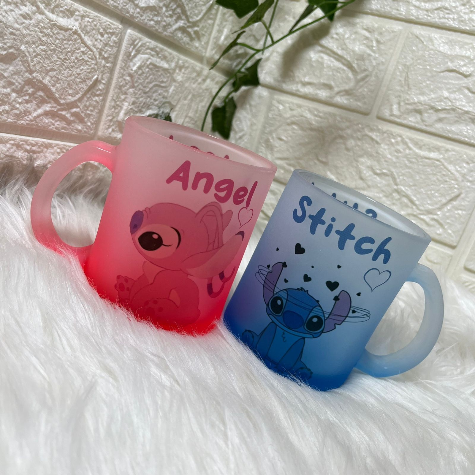 Frosted Glass Mugs printed with your own design