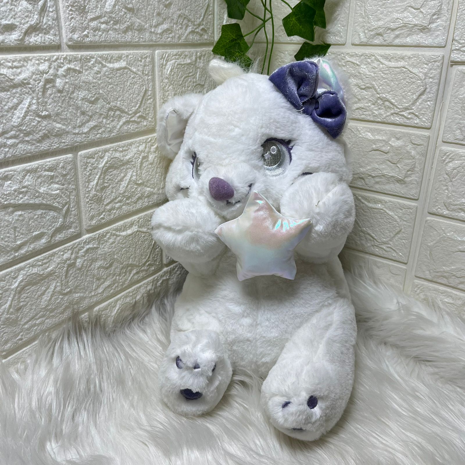 White Plush cat 30cm