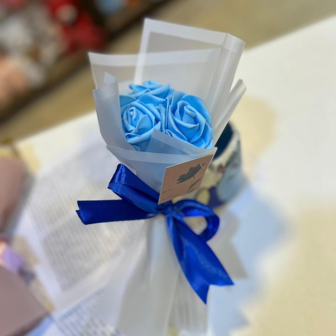 mini Blue Rose Bouquet