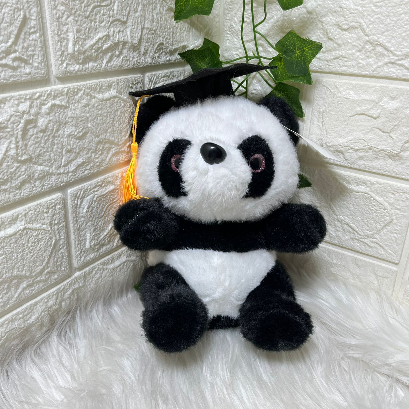 Graduation Panda Plush Toy 20cm