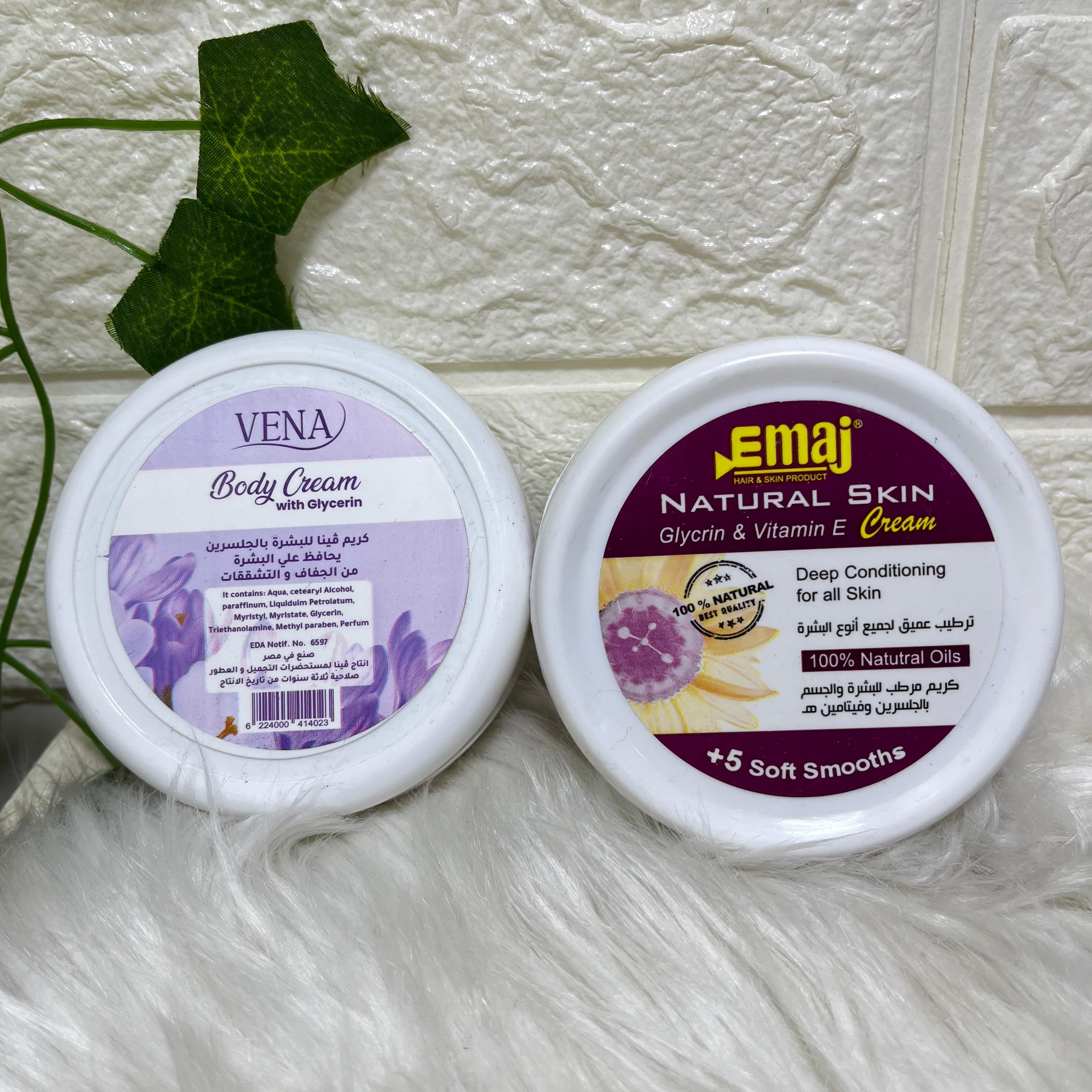 Vena Body Cream & Emaj Natural Skin Cream