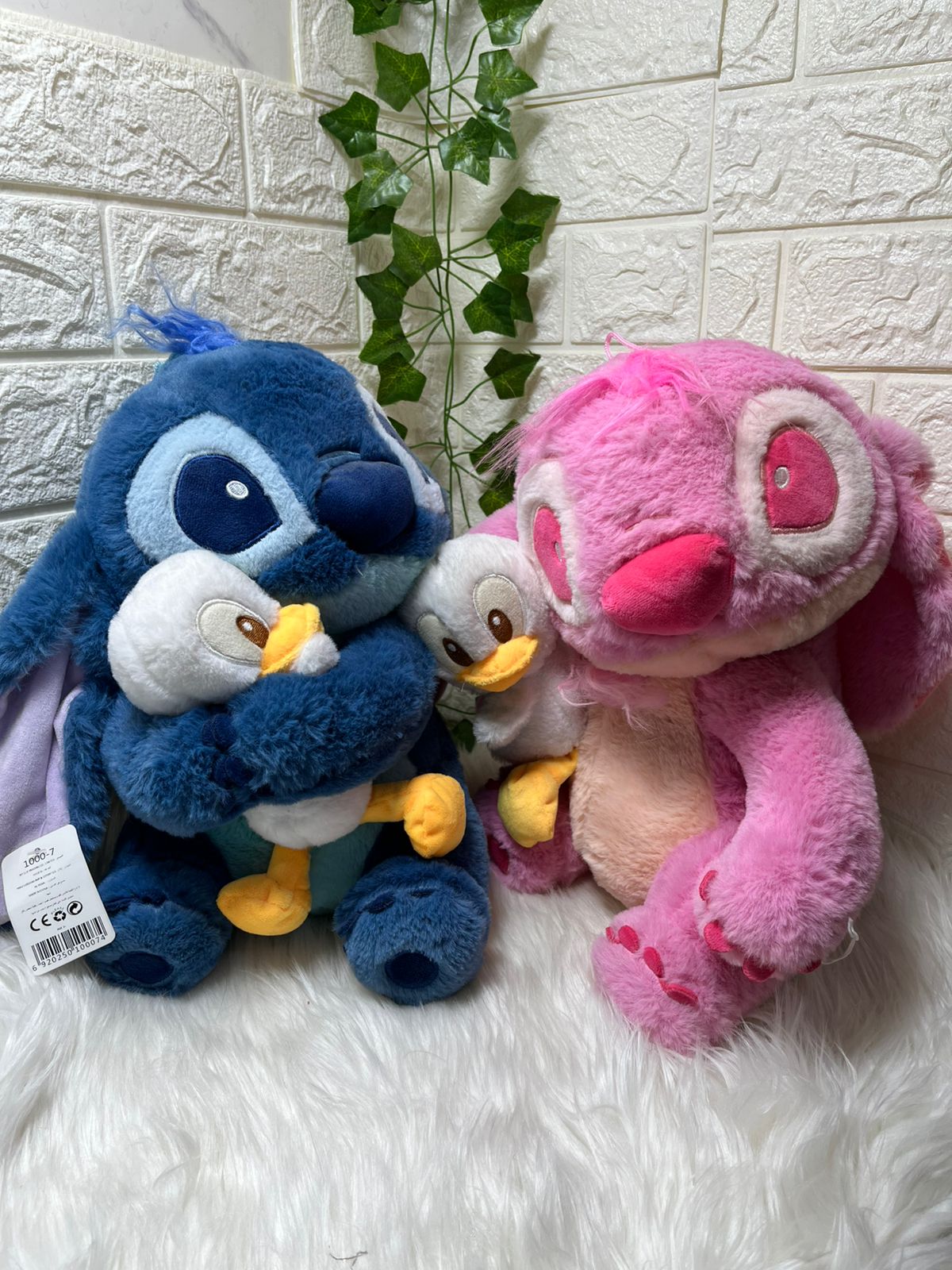 Stitch and Angel Plush Dolls 30cm