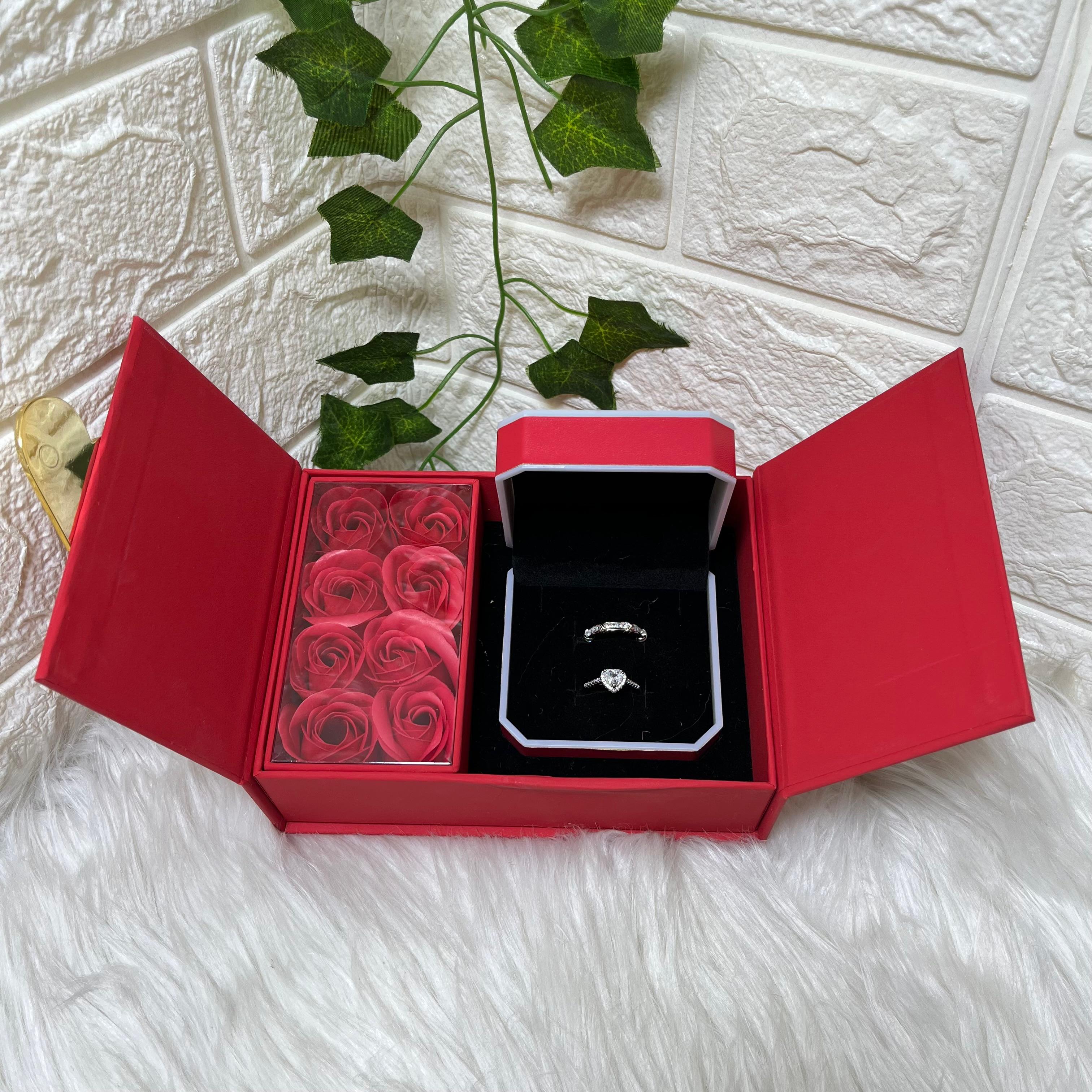 Elegant Silver Ring Gift Set (empty)