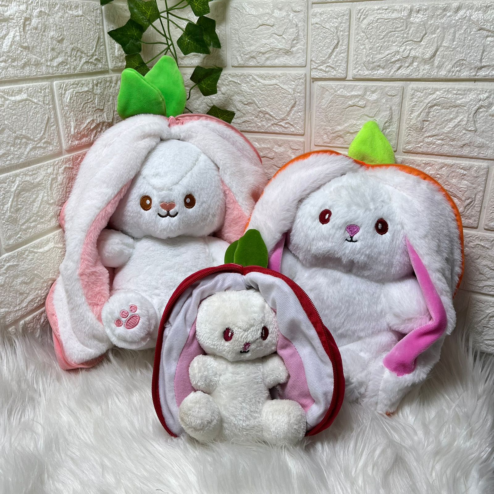 Plush Bunny Toy Set