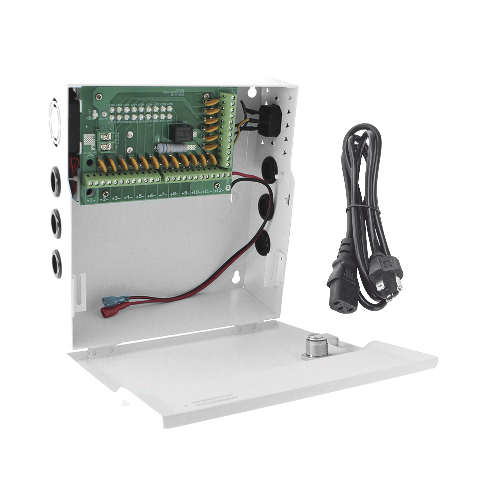 Fuente de Poder Profesional de 12VCC 20A / Soporta 18 Cámaras