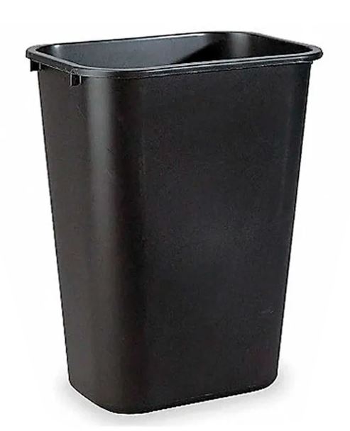Bote para basura 20lts negro rectangular