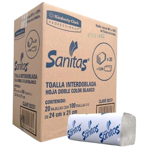 Toalla interdoblada Sanitas (c/2000)