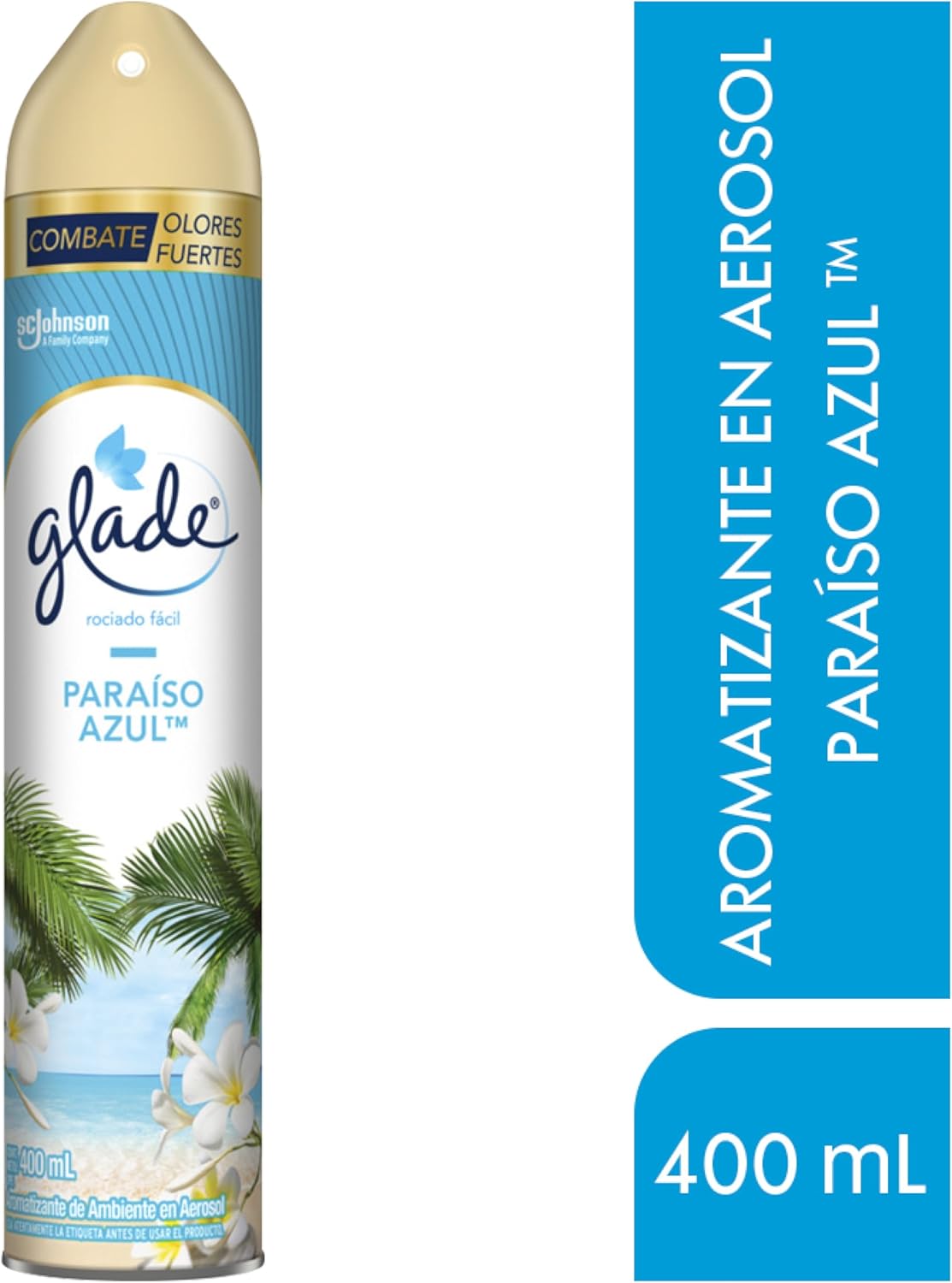 Glade Aromatizante para Hogar en Aerosol Aroma Paraíso Azul 400 ml